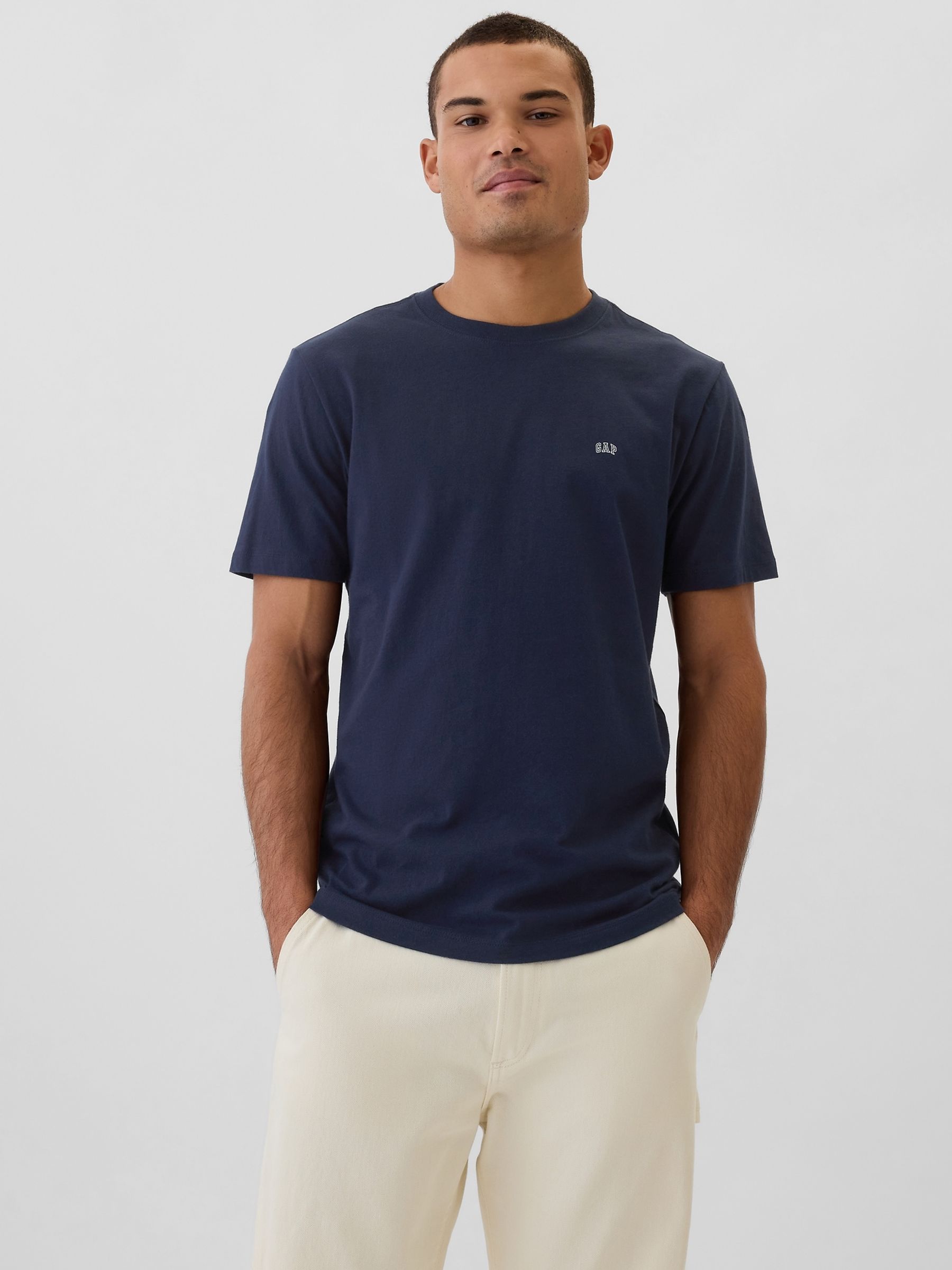 Navy Everyday Soft Mini-Logo Short Sleeve T-Shirt - Image 1 of 4