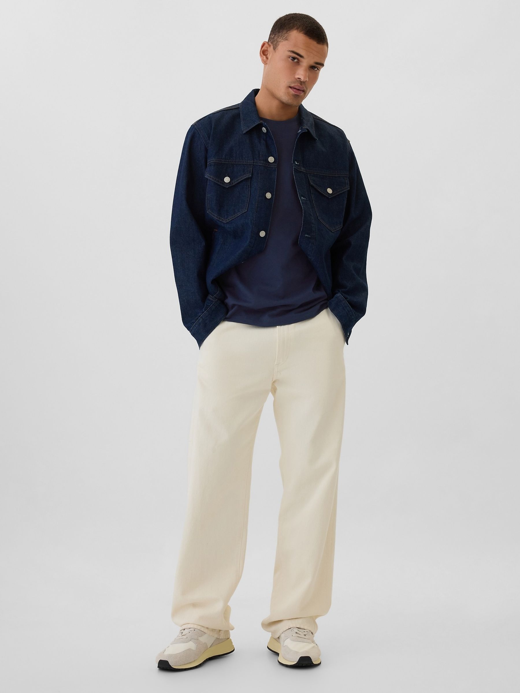 Navy Everyday Soft Mini-Logo Short Sleeve T-Shirt - Image 3 of 4