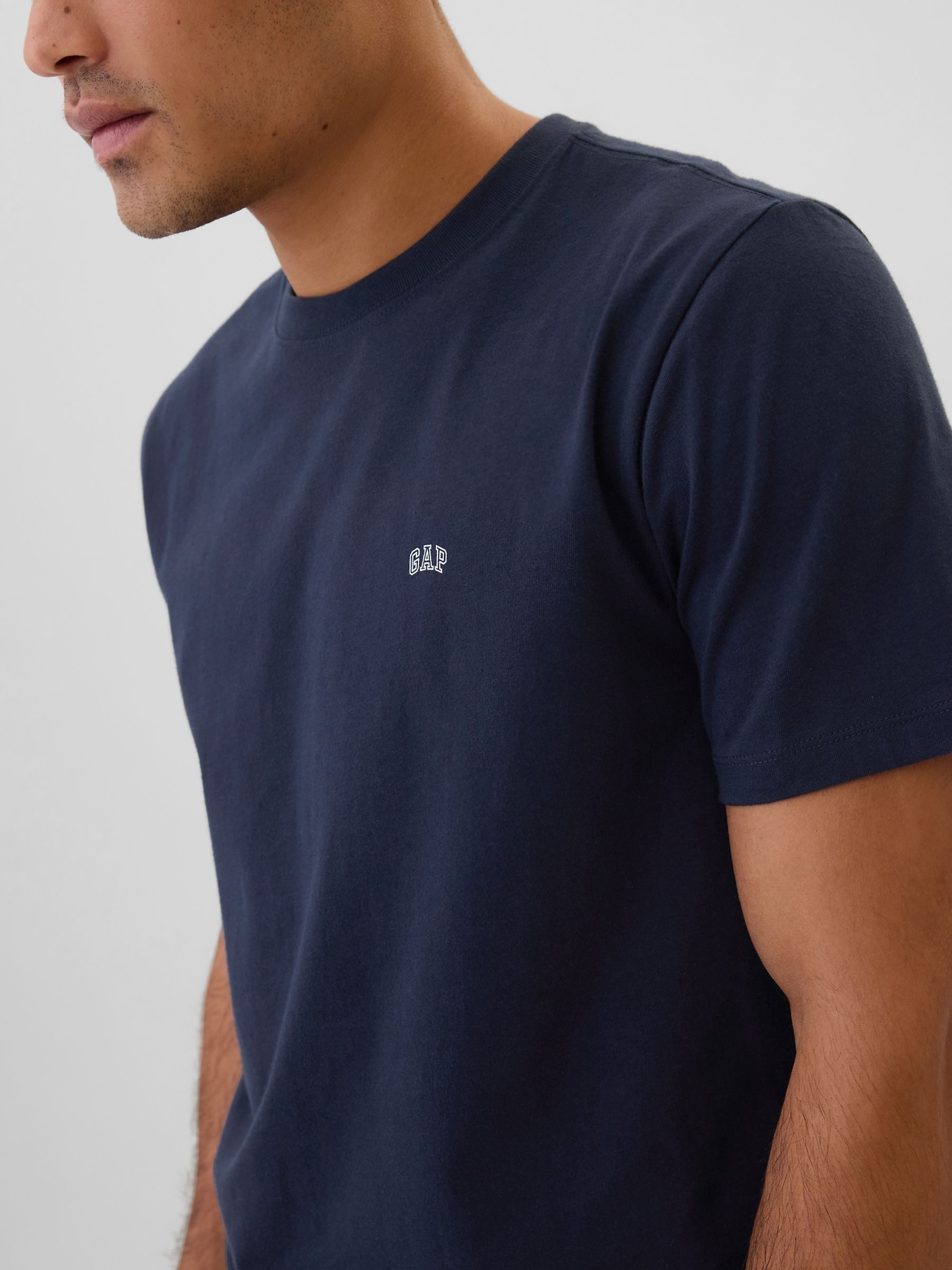 Navy Everyday Soft Mini-Logo Short Sleeve T-Shirt - Image 4 of 4