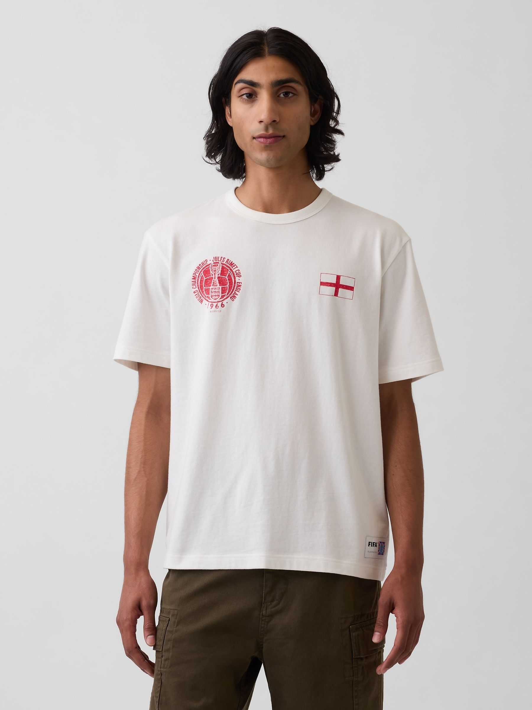 White England FIFA WORLD CUP™ Relaxed Graphic Short Sleeve T-Shirt - Image 1 of 4