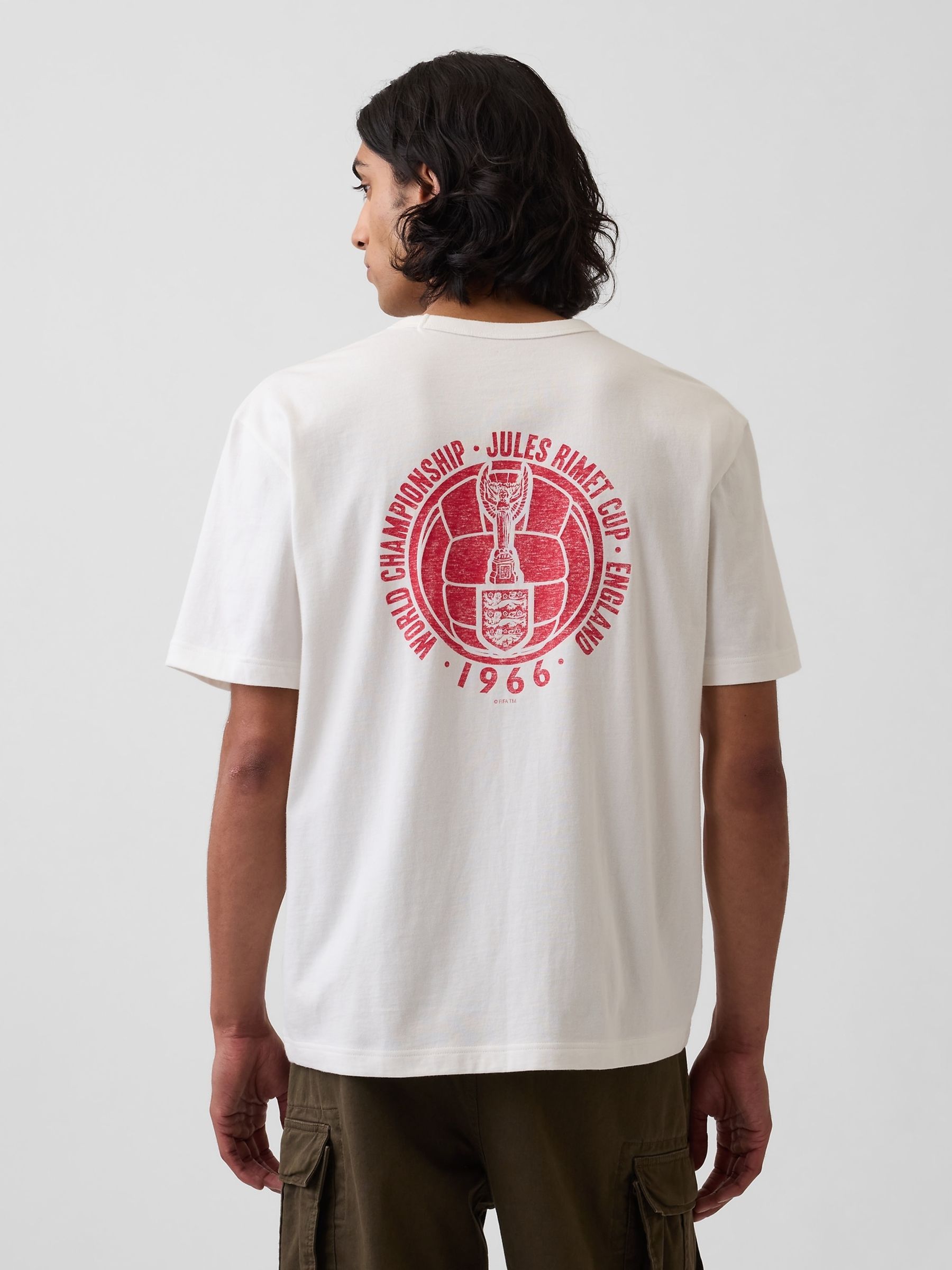 White England FIFA WORLD CUP™ Relaxed Graphic Short Sleeve T-Shirt - Image 2 of 4