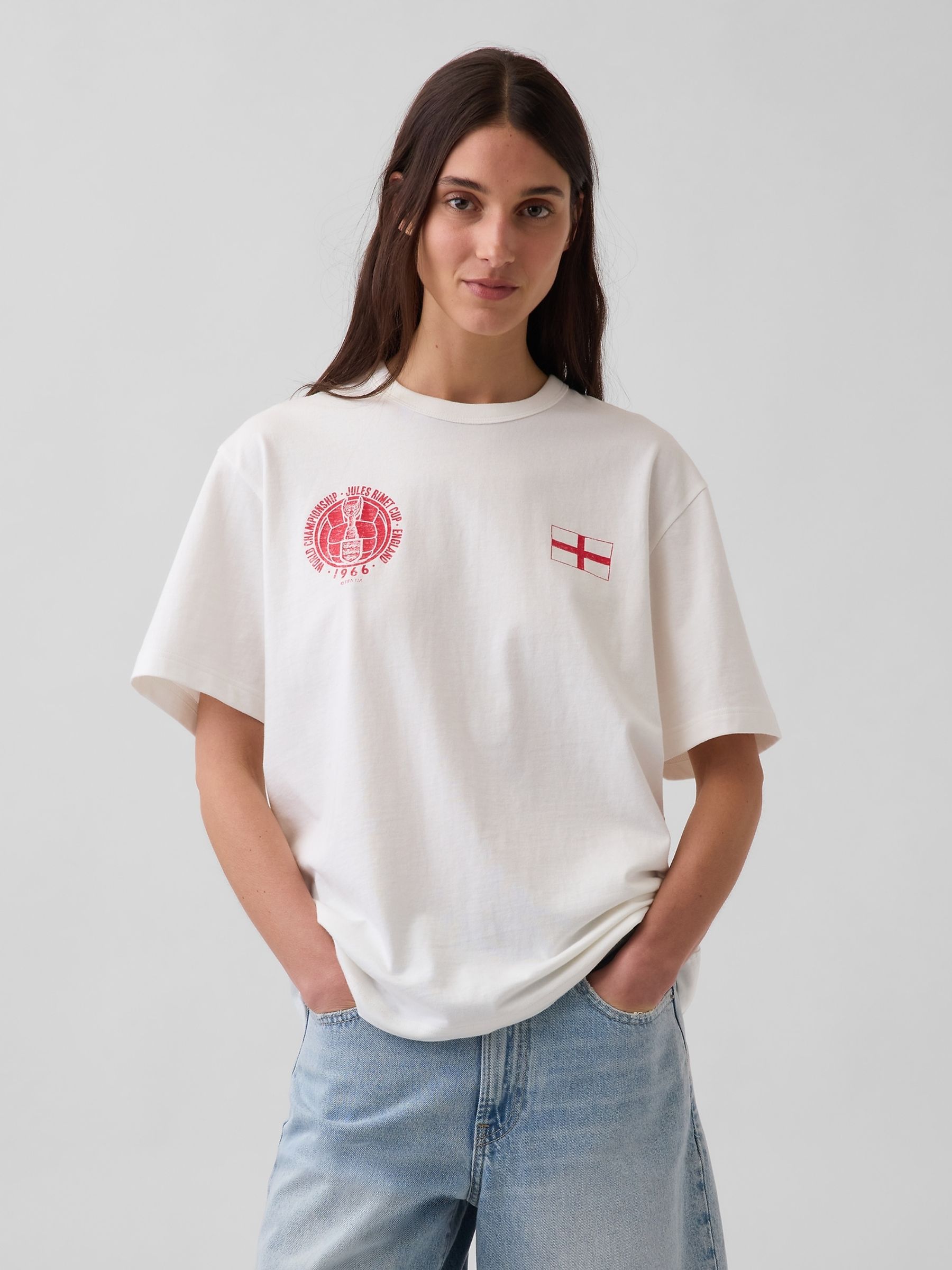 White England FIFA WORLD CUP™ Relaxed Graphic Short Sleeve T-Shirt - Image 3 of 4