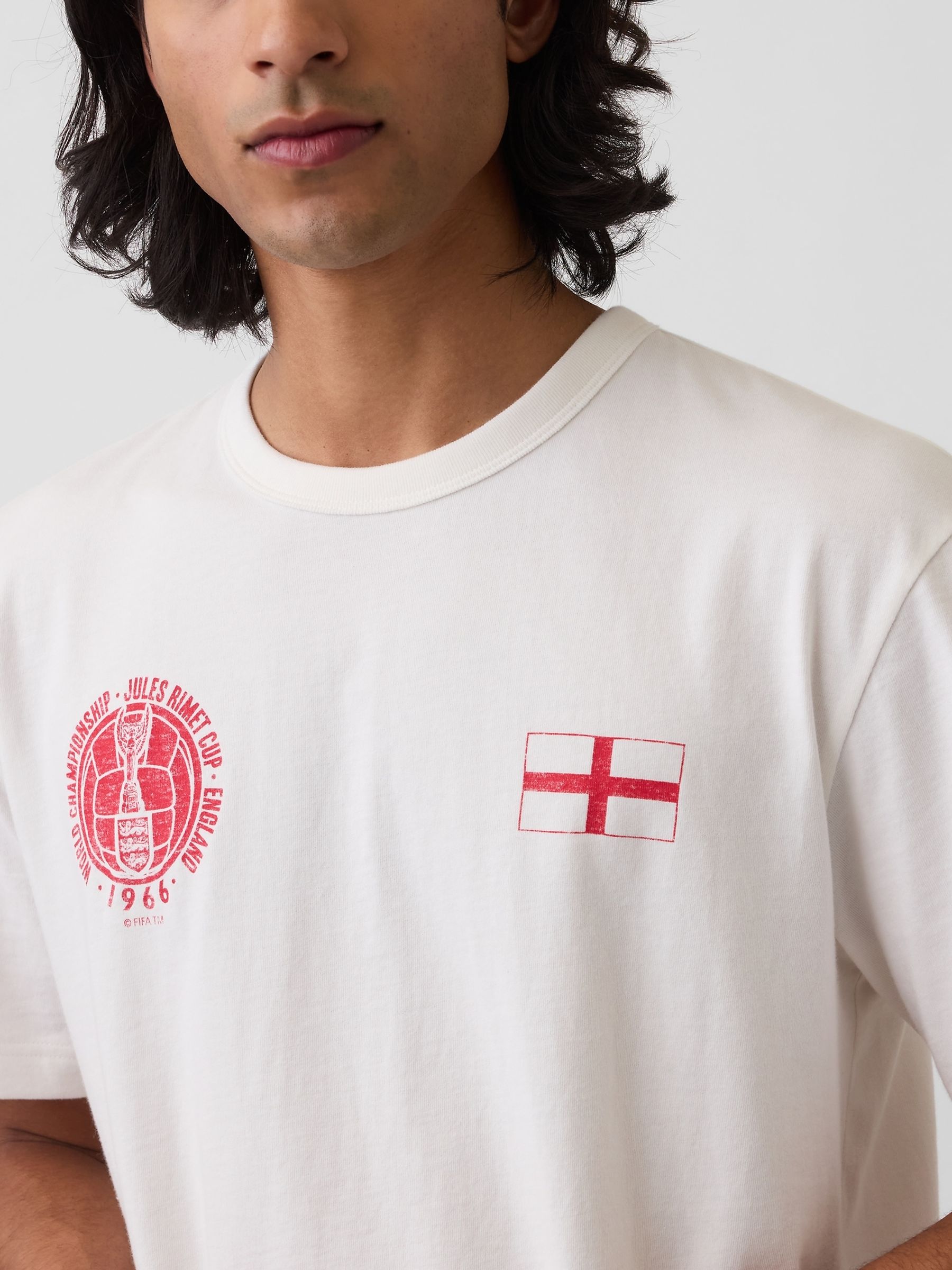 White England FIFA WORLD CUP™ Relaxed Graphic Short Sleeve T-Shirt - Image 4 of 4