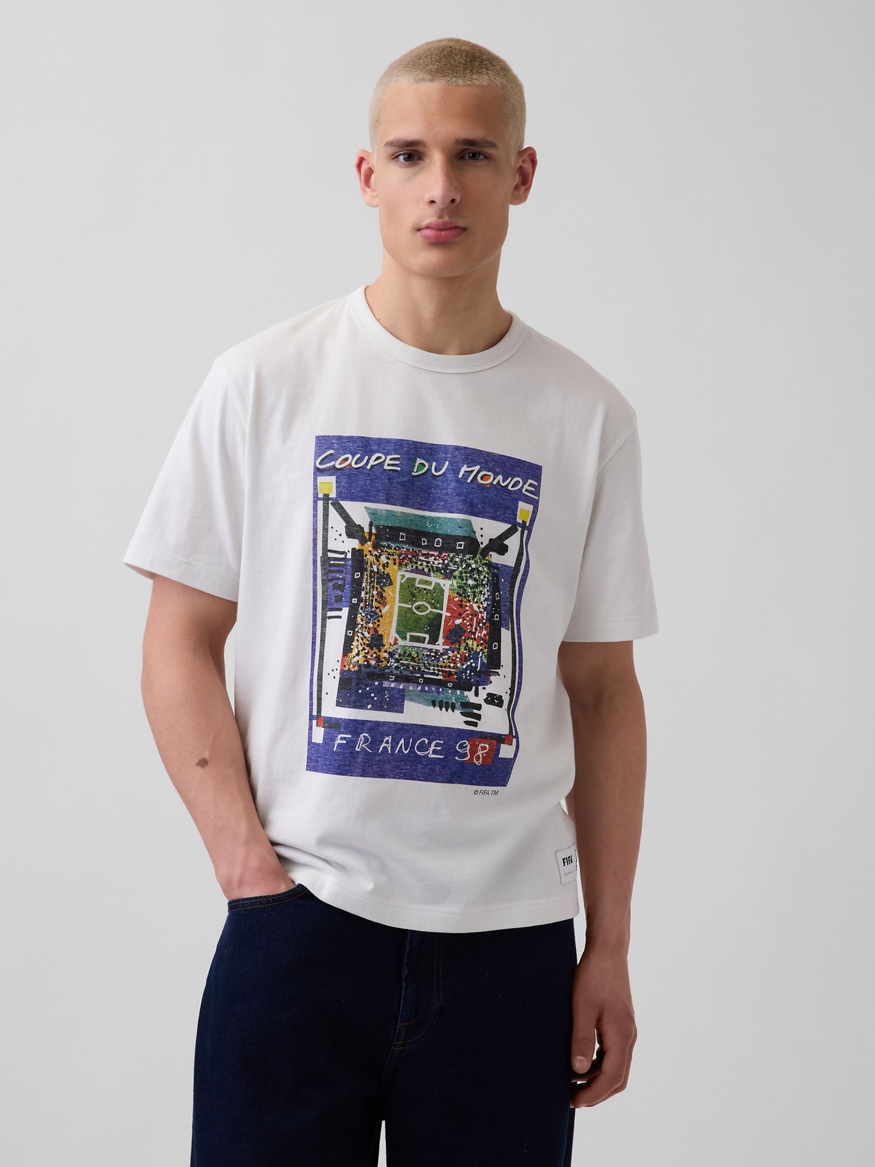 White France FIFA WORLD CUP™ Relaxed Graphic Short Sleeve T-Shirt - Image 1 of 5