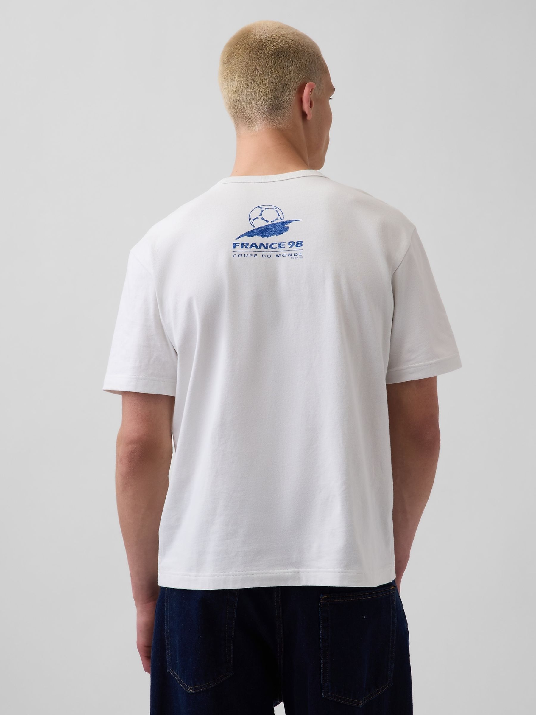 White France FIFA WORLD CUP™ Relaxed Graphic Short Sleeve T-Shirt - Image 2 of 5 White France FIFA WORLD CUP™ Relaxed Graphic Short Sleeve T-Shirt - Image 2 of 5