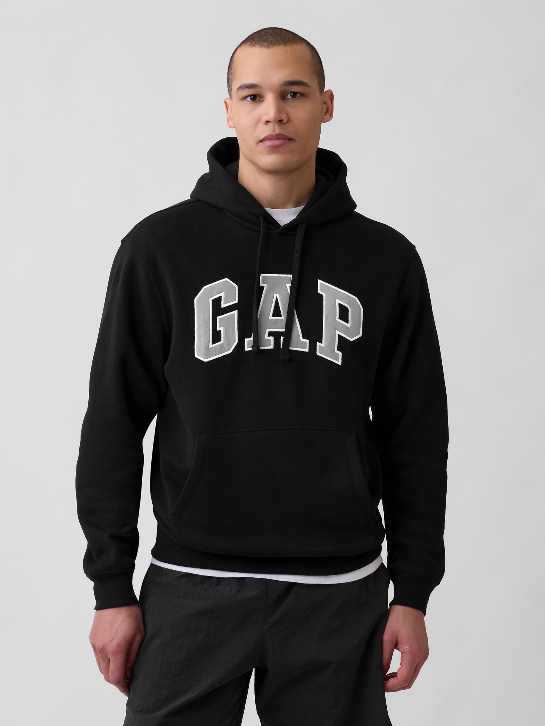 Black VintageSoft Arch Logo Hoodie - Image 1 of 4