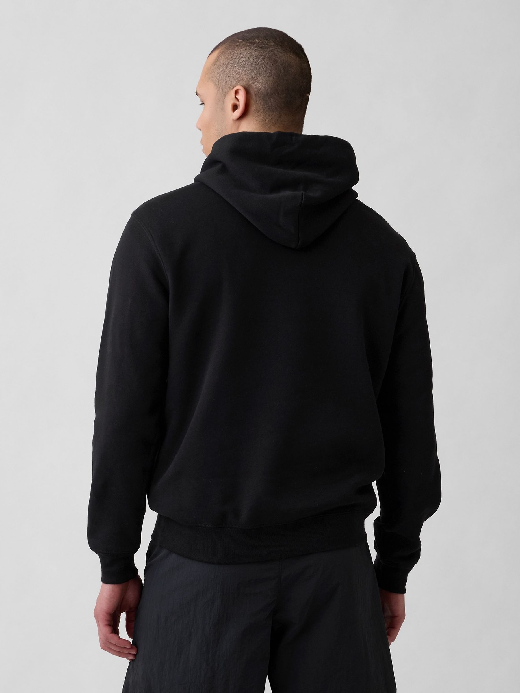 Black VintageSoft Arch Logo Hoodie - Image 2 of 4 Black VintageSoft Arch Logo Hoodie - Image 2 of 4