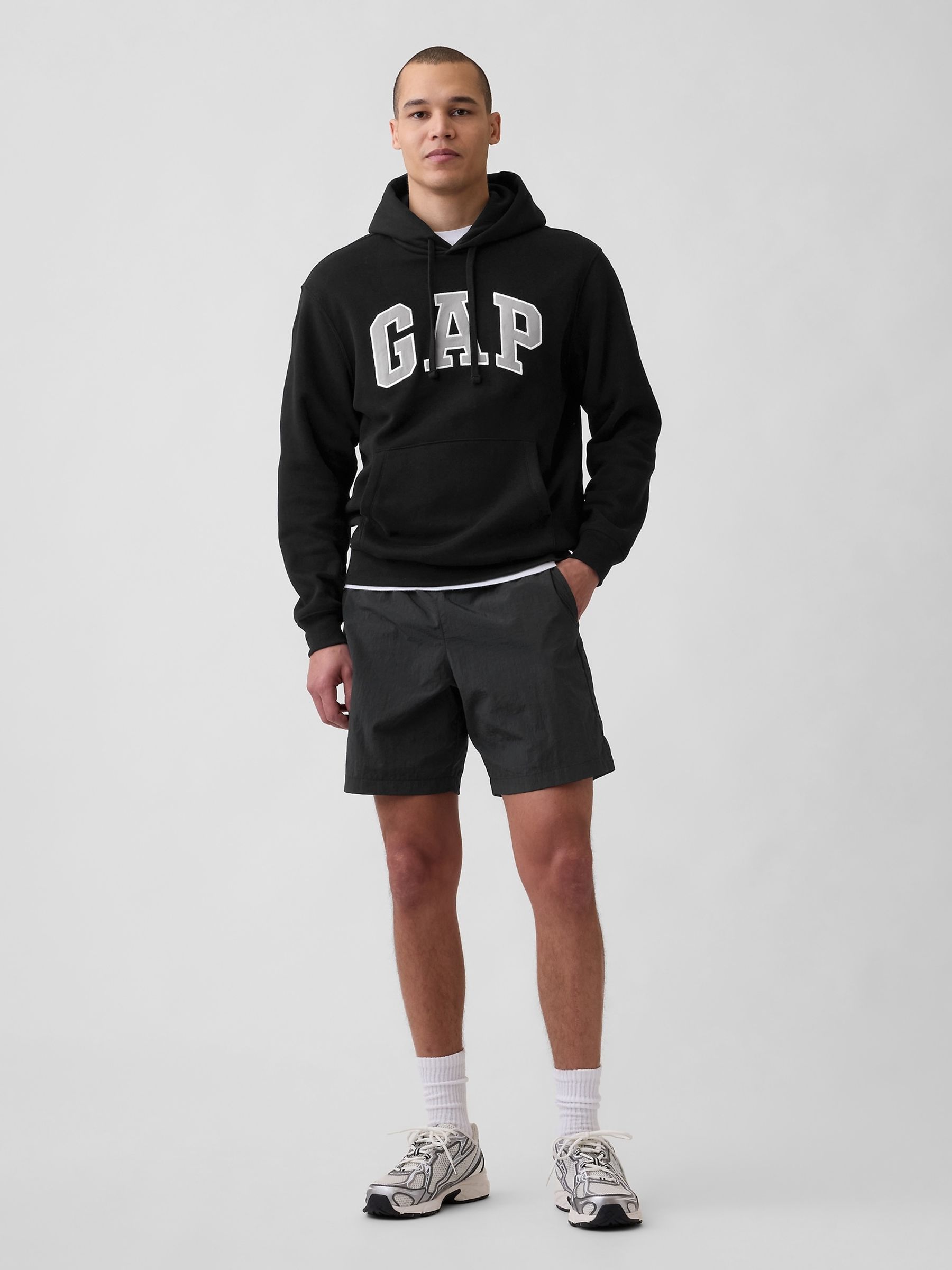 Black VintageSoft Arch Logo Hoodie - Image 3 of 4
