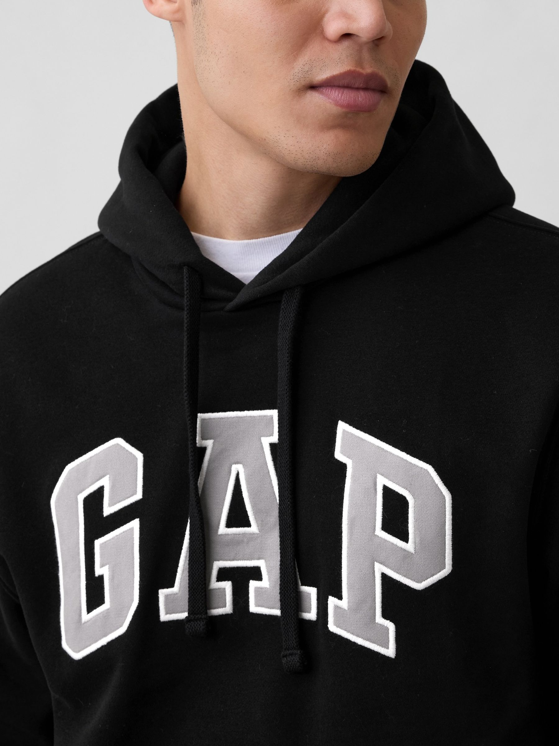 Black VintageSoft Arch Logo Hoodie - Image 4 of 4