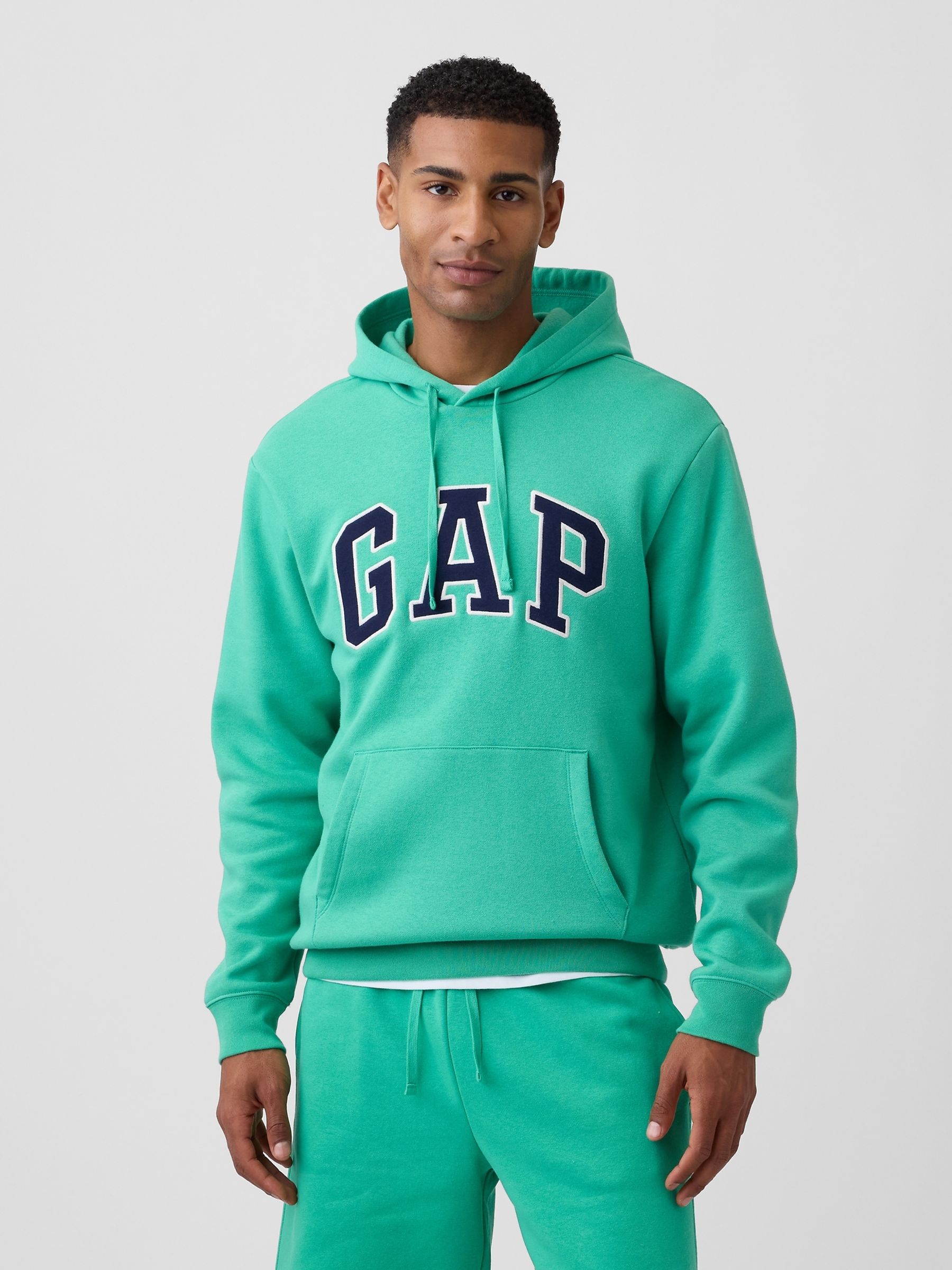 Bright Green Relaxed Logo Hoodie - Image 1 of 6
