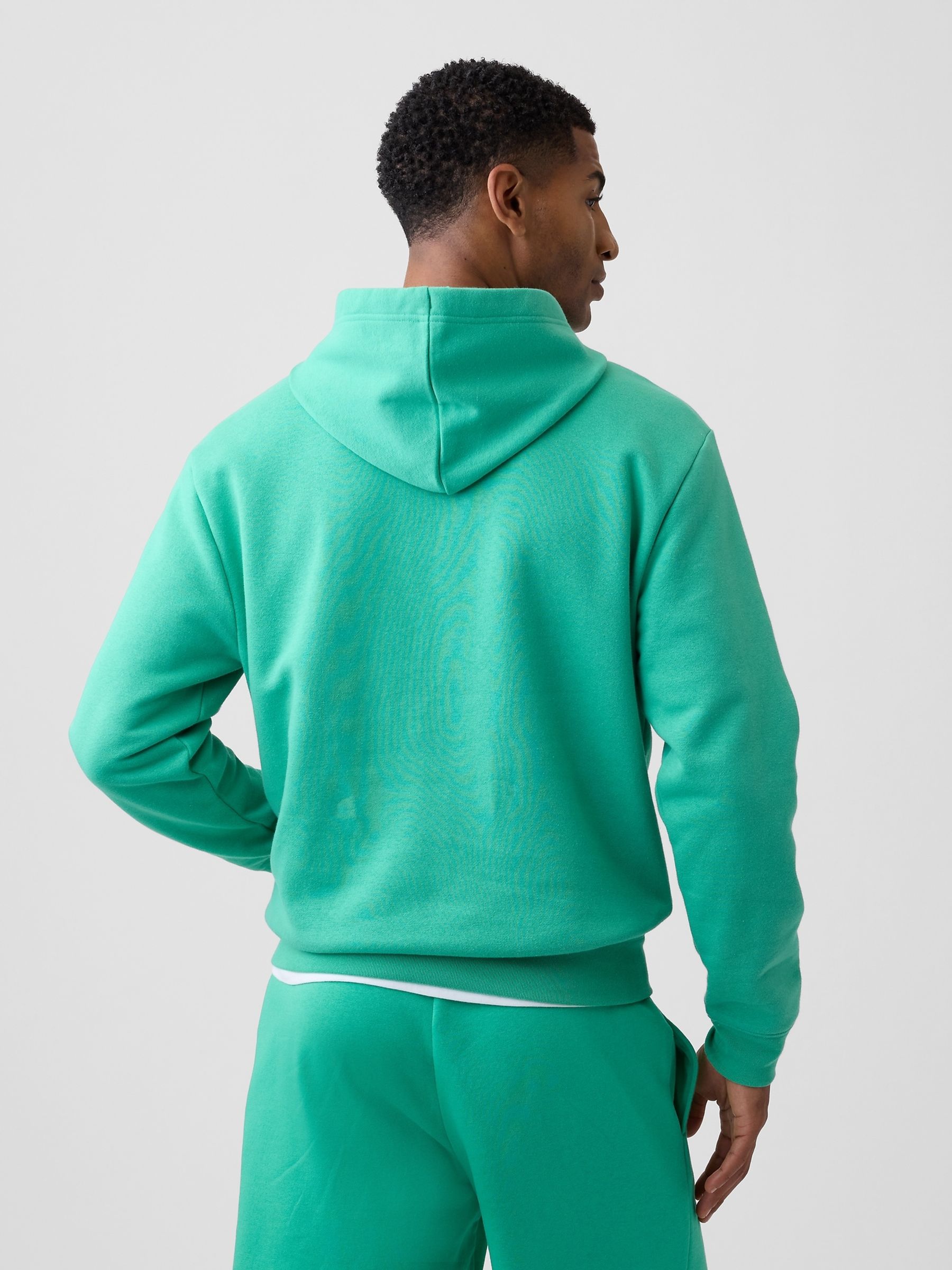 Bright Green Relaxed Logo Hoodie - Image 2 of 6