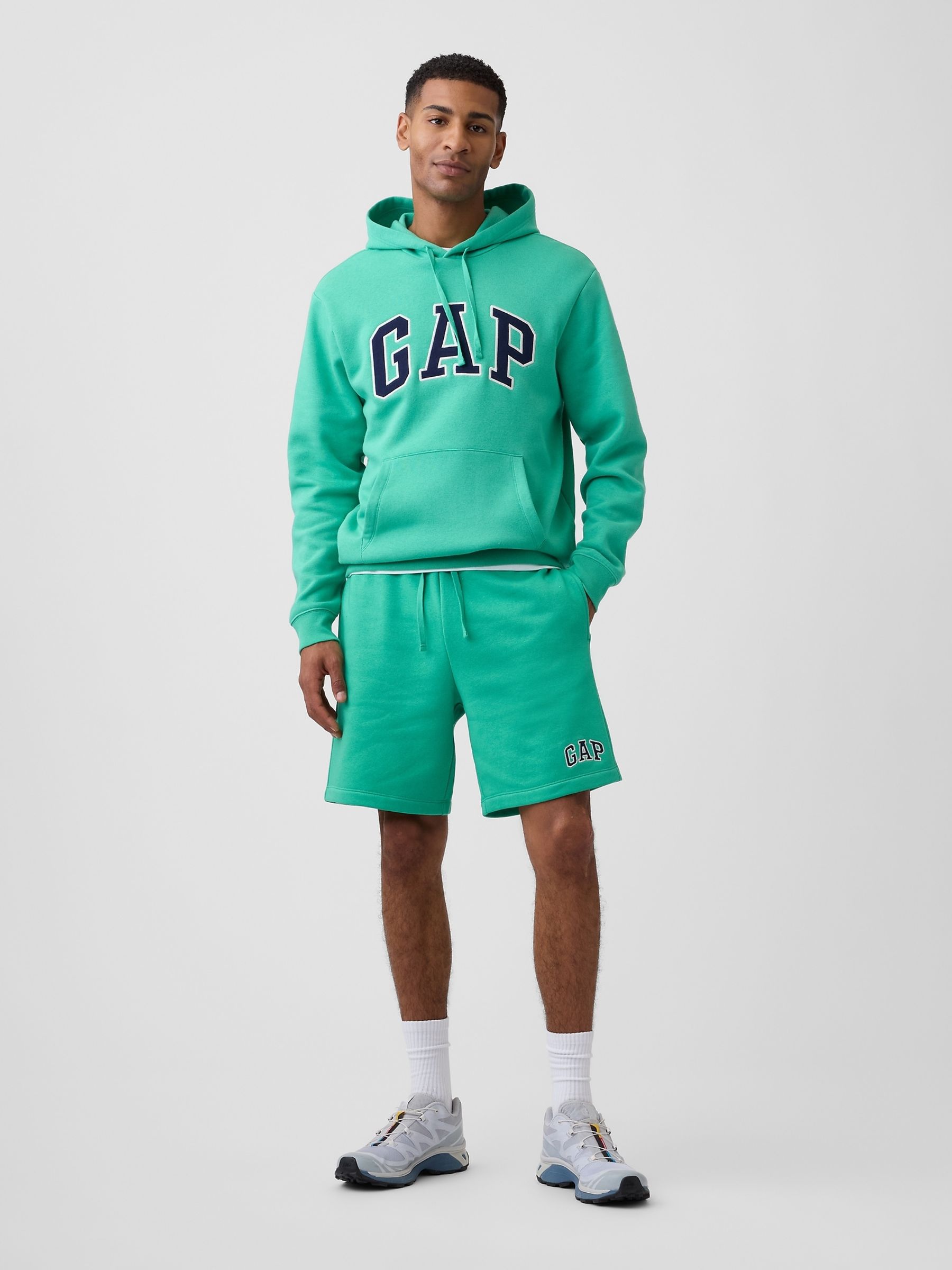 Bright Green Relaxed Logo Hoodie - Image 3 of 6