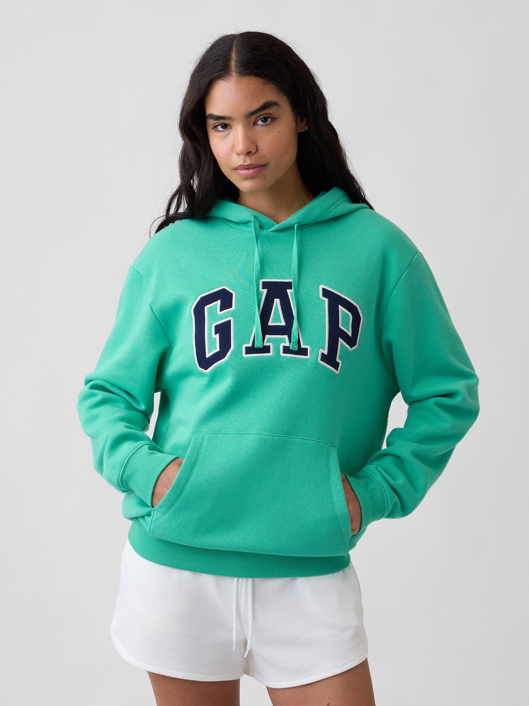Bright Green Relaxed Logo Hoodie - Image 4 of 6