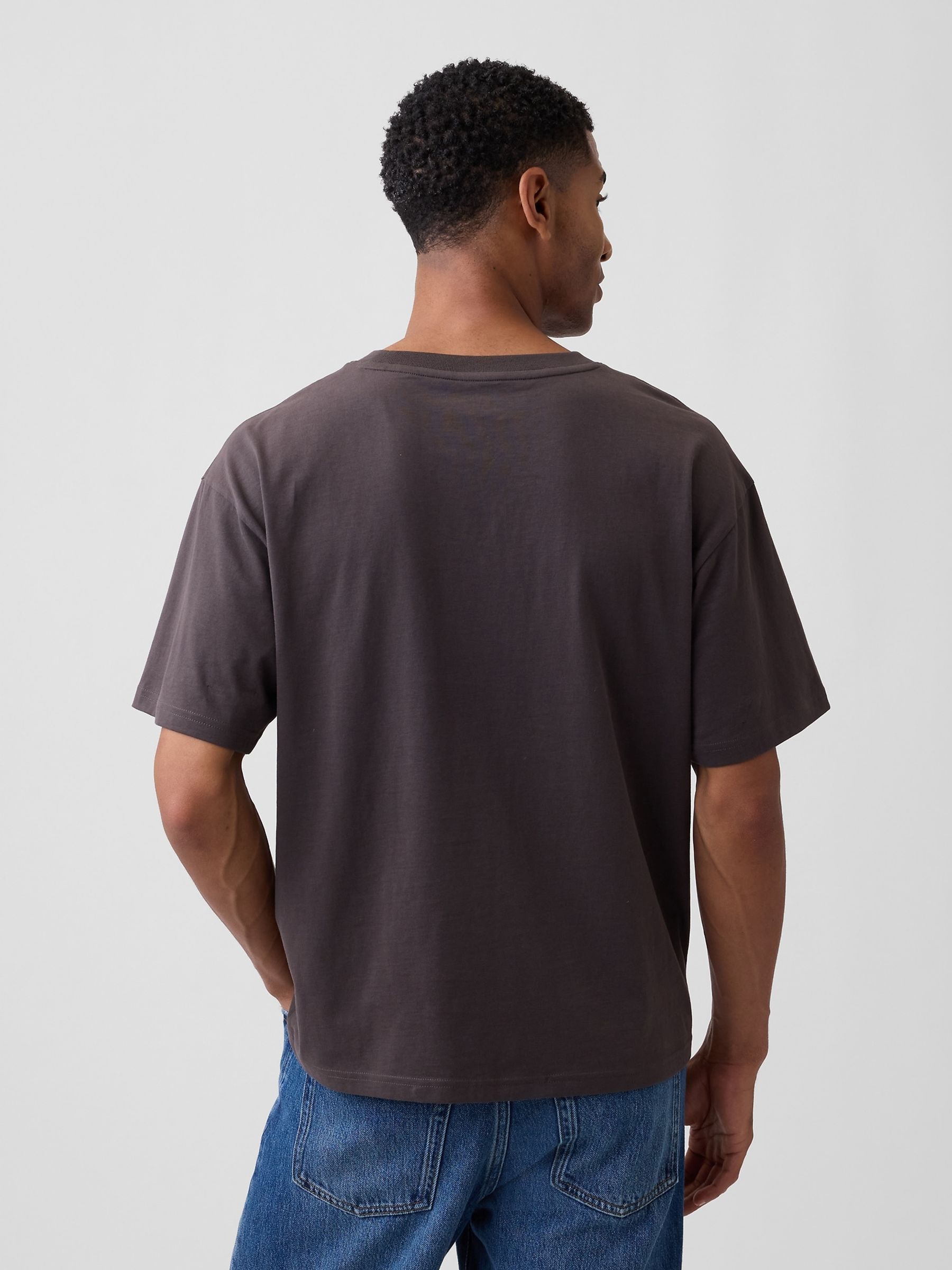 Brown Vintage Soft Boxy T-Shirt - Image 2 of 5