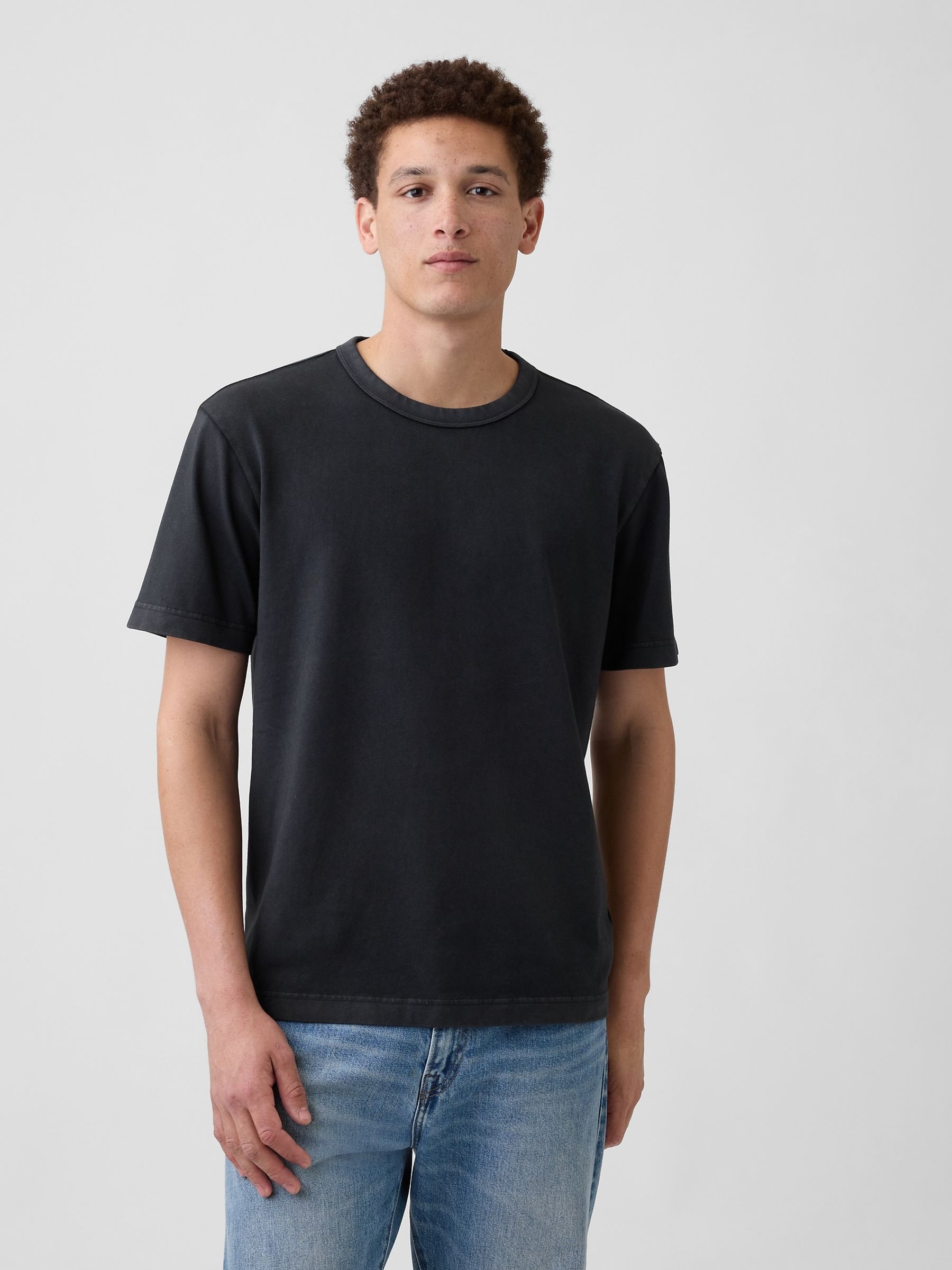 Black Heavyweight Relaxed Short Sleeve T-Shirt - Image 1 of 4
