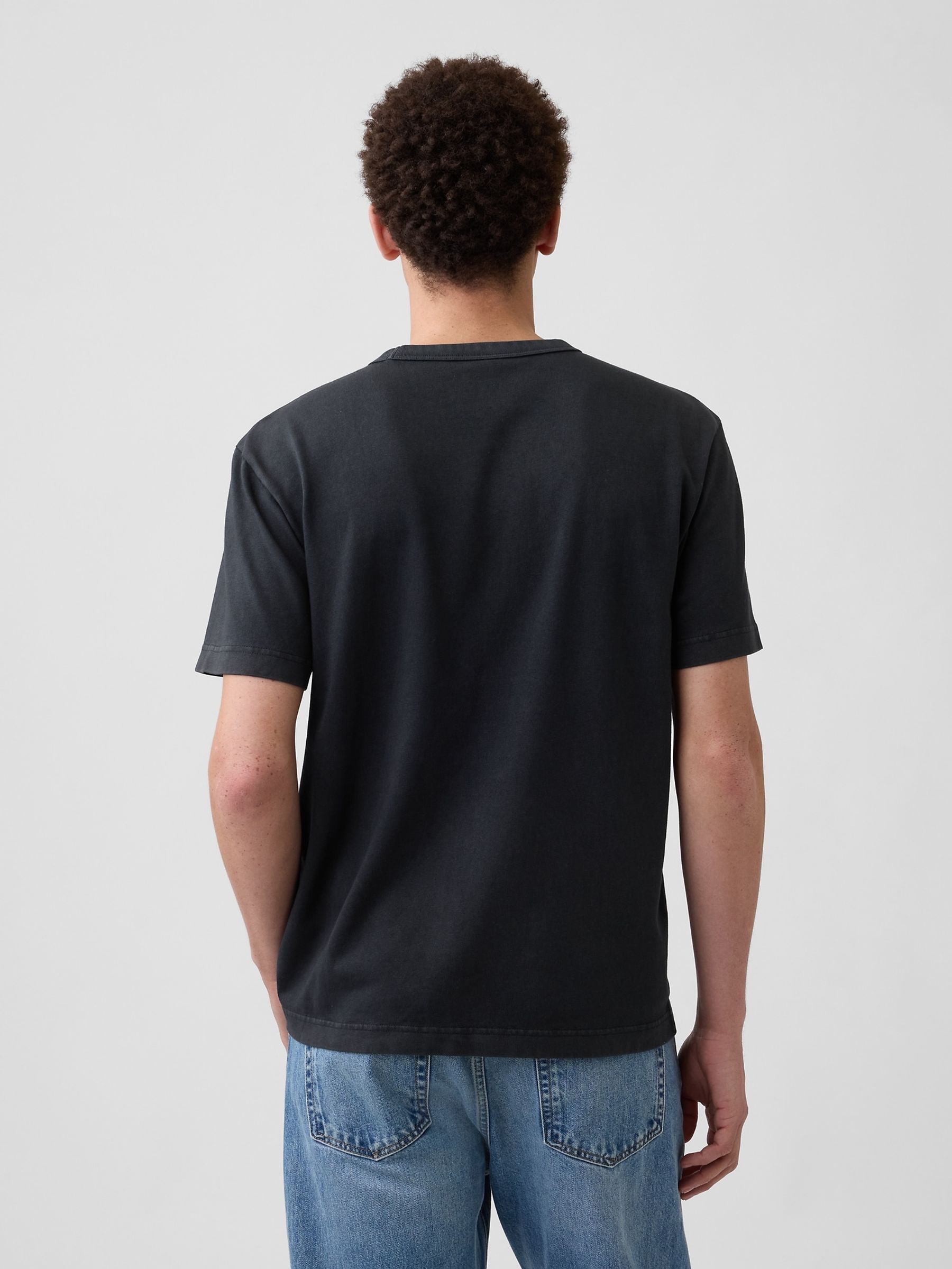 Black Heavyweight Relaxed Short Sleeve T-Shirt - Image 2 of 4