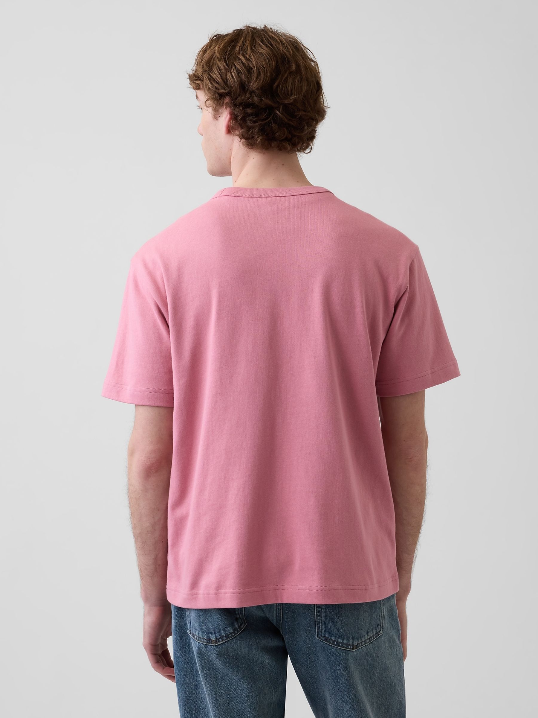 Pink Heavyweight Relaxed Short Sleeve T-Shirt - Image 2 of 4