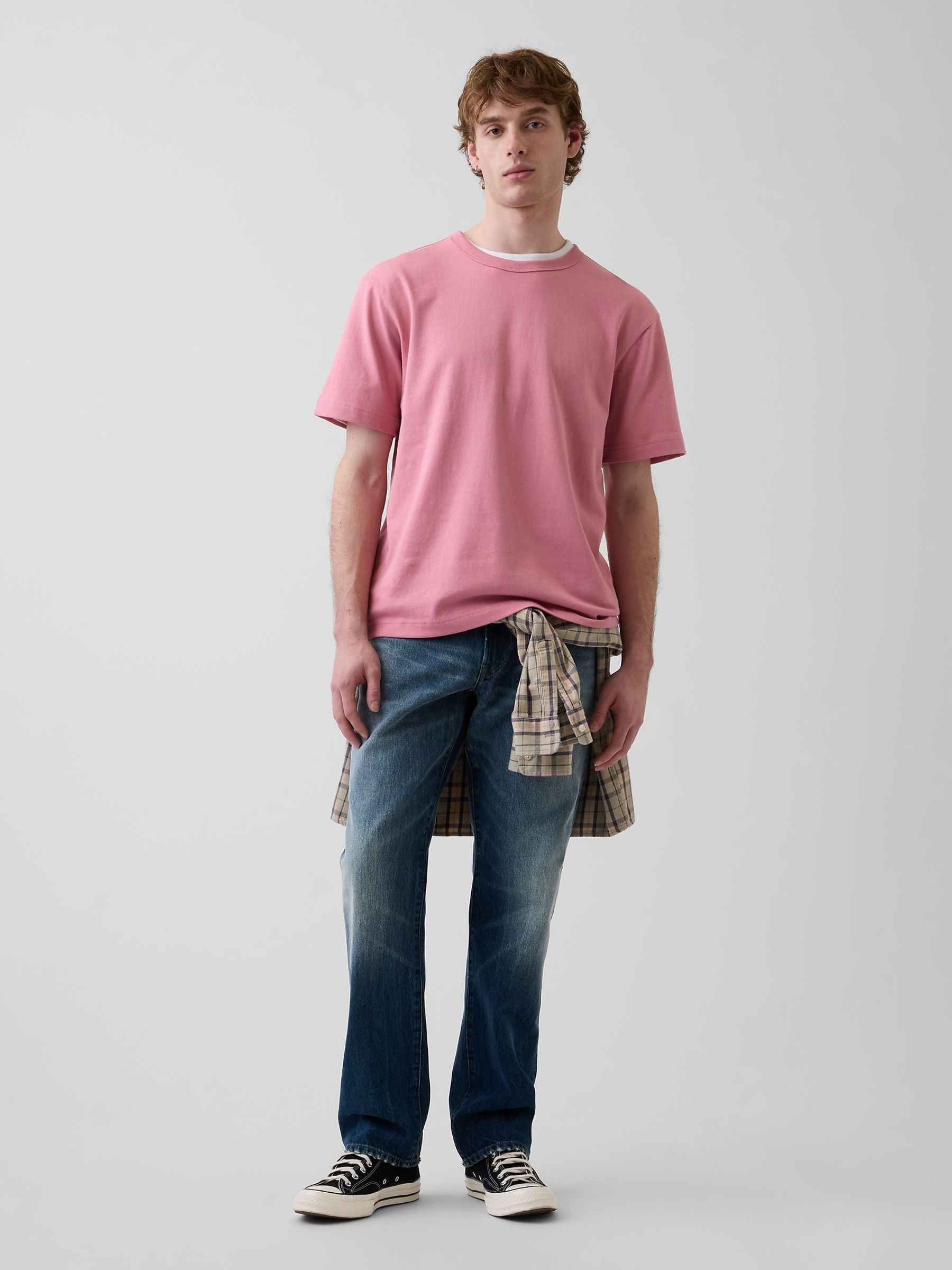 Pink Heavyweight Relaxed Short Sleeve T-Shirt - Image 3 of 4