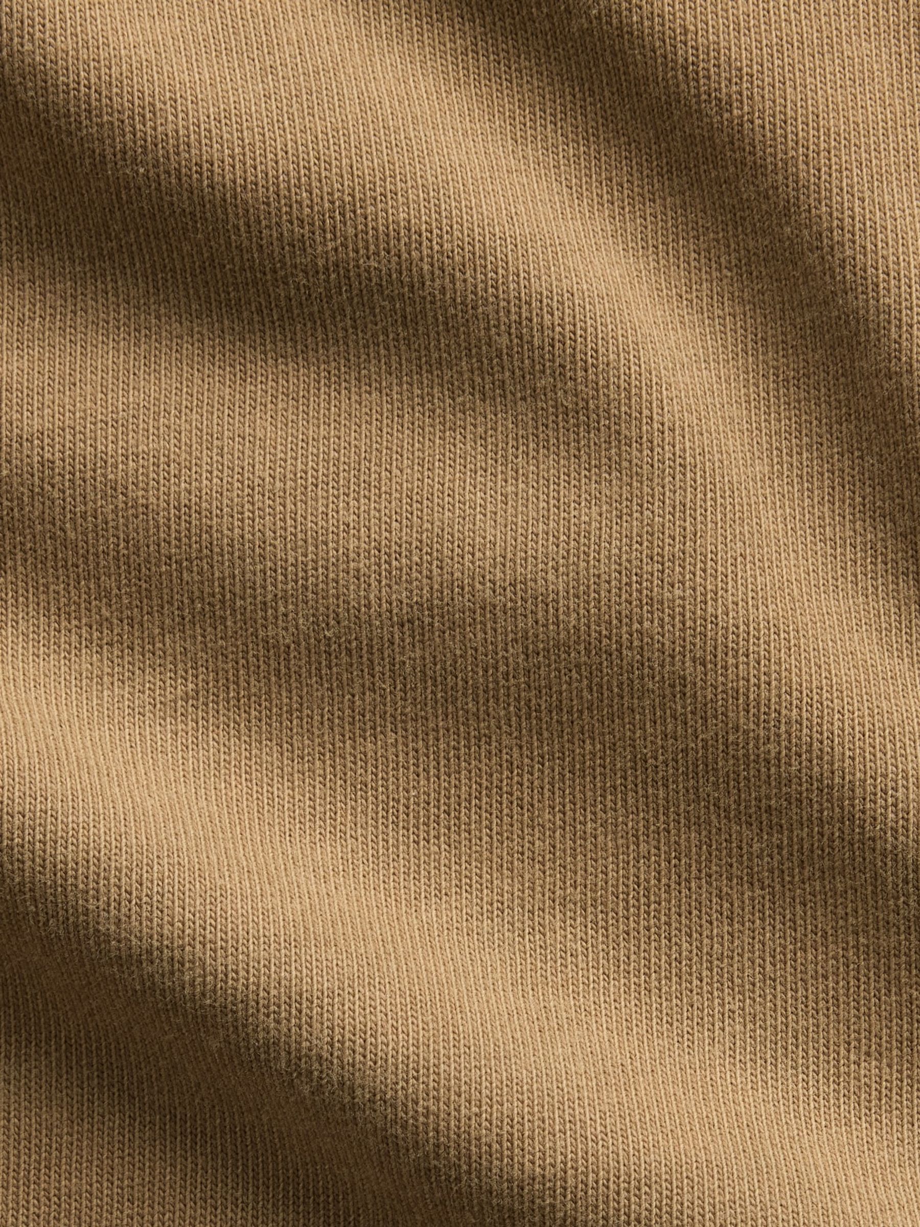 Tan Brown Heavyweight Boxy Short Sleeve T-Shirt - Image 4 of 4 Tan Brown Heavyweight Boxy Short Sleeve T-Shirt - Image 4 of 4