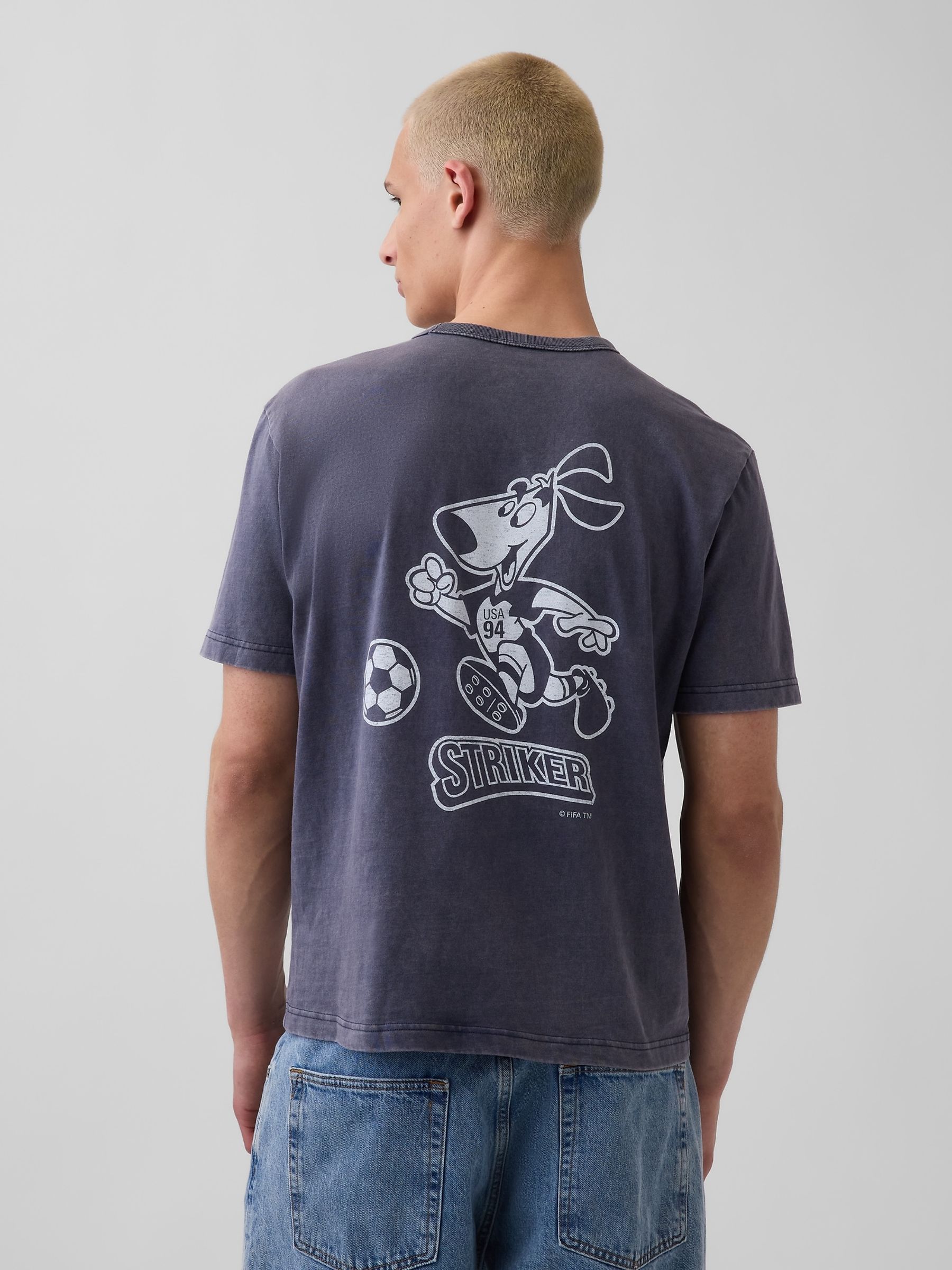 Navy USA FIFA WORLD CUP™ Relaxed Graphic Short Sleeve T-Shirt - Image 2 of 5