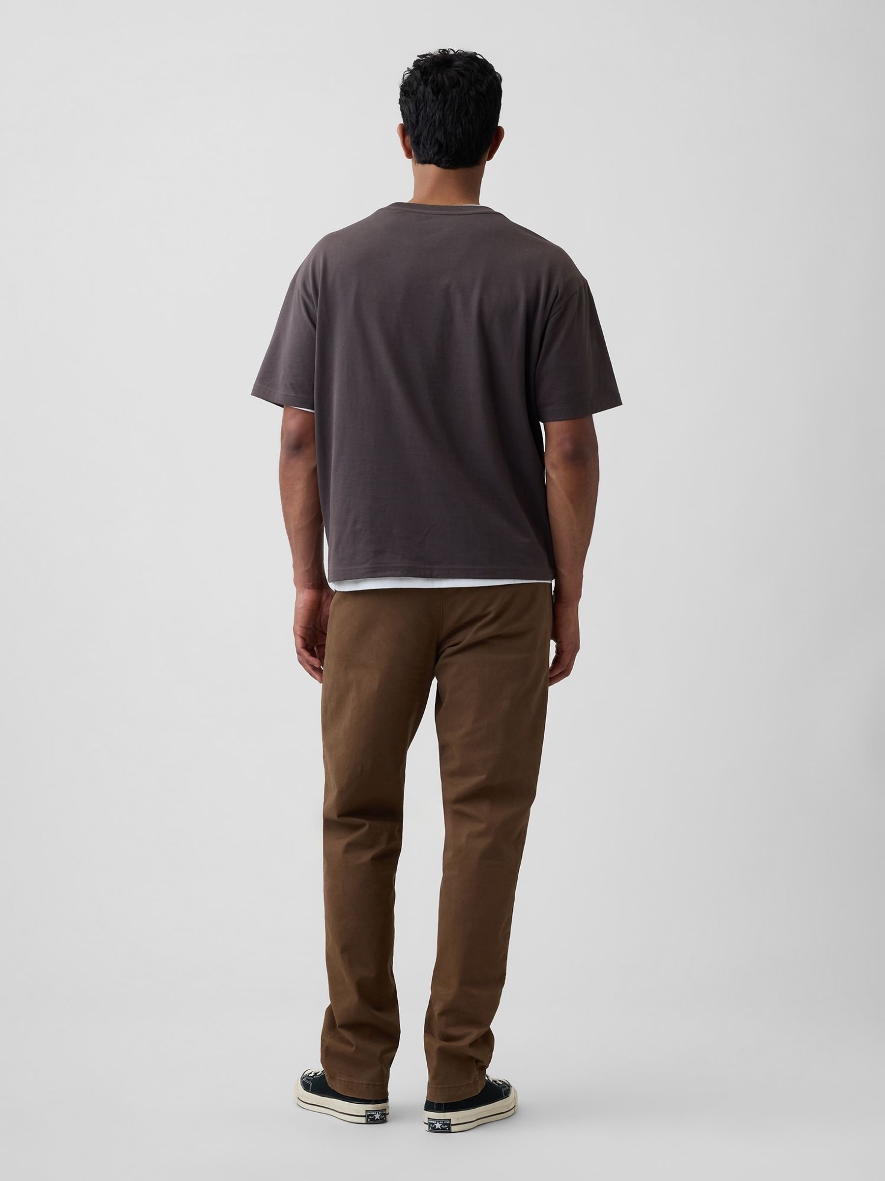 Brown Essential Straight Chinos - Image 2 of 5