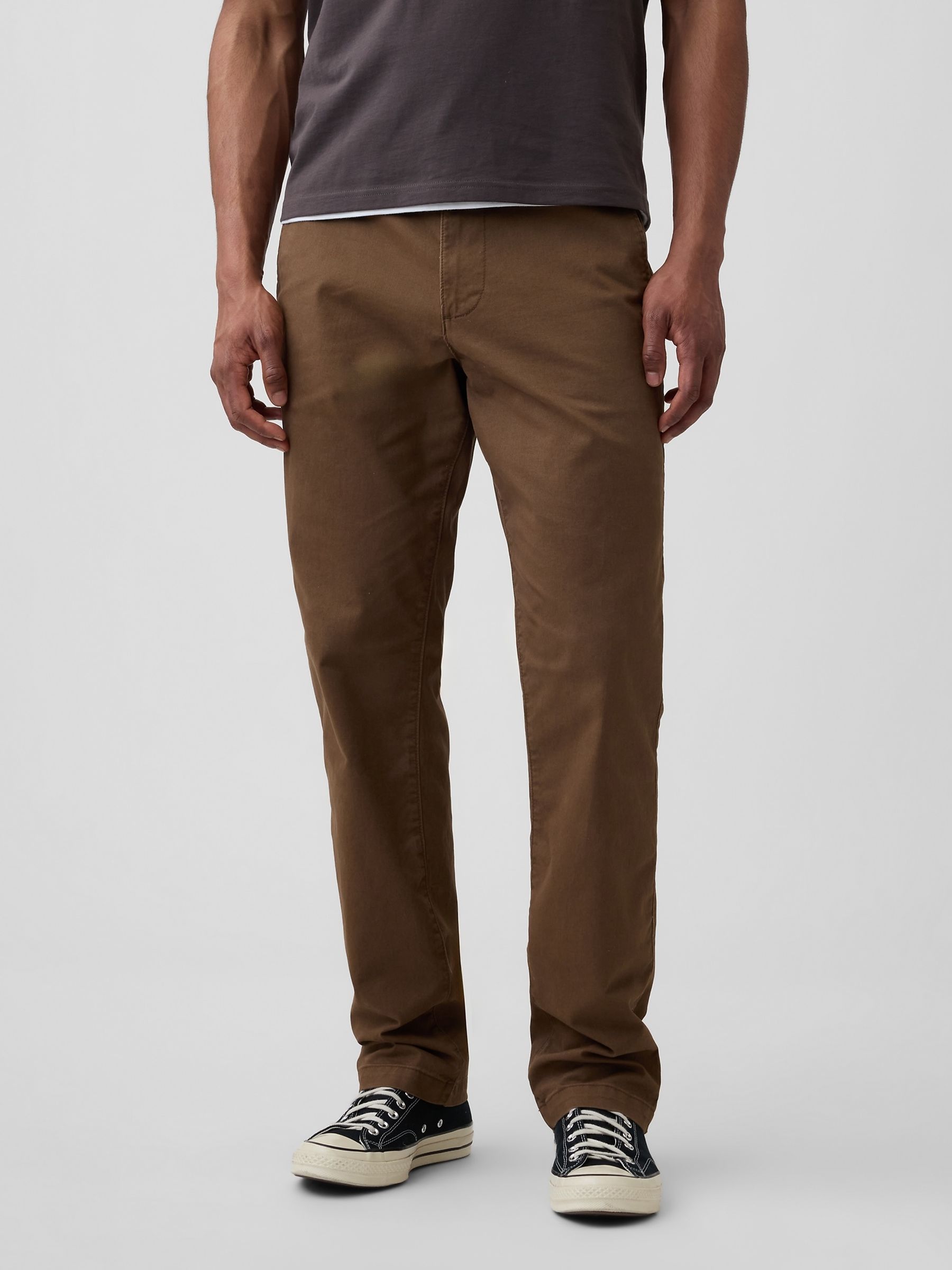 Brown Essential Straight Chinos - Image 4 of 5