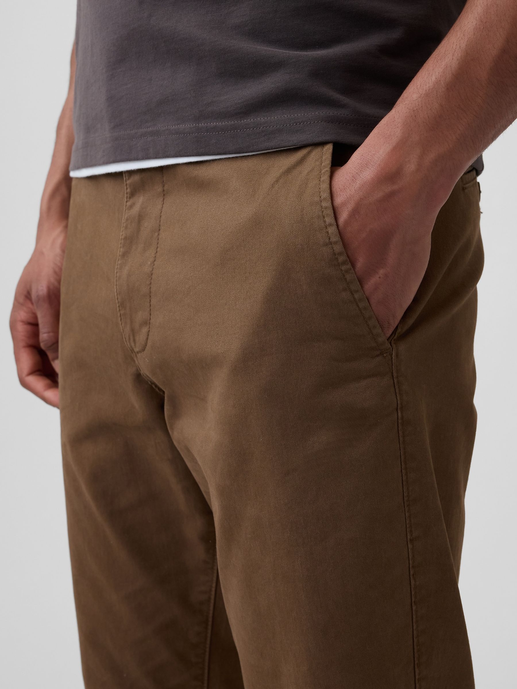 Brown Essential Straight Chinos - Image 5 of 5