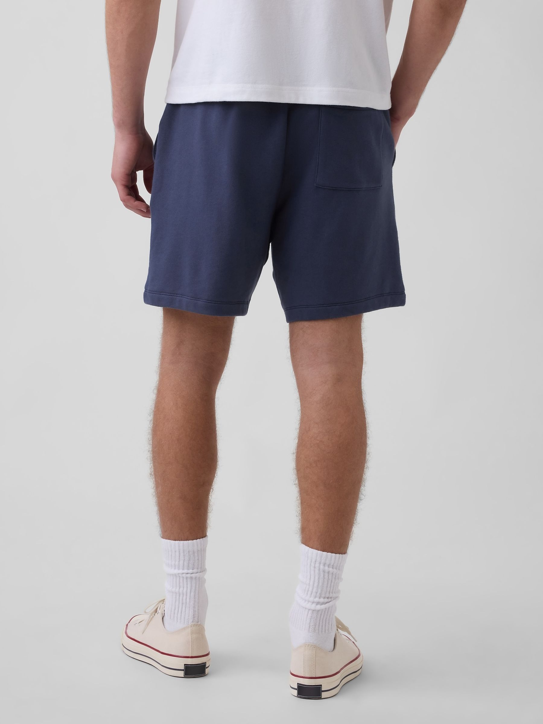 Blue Heavyweight French Terry Sweat Shorts - Image 2 of 5