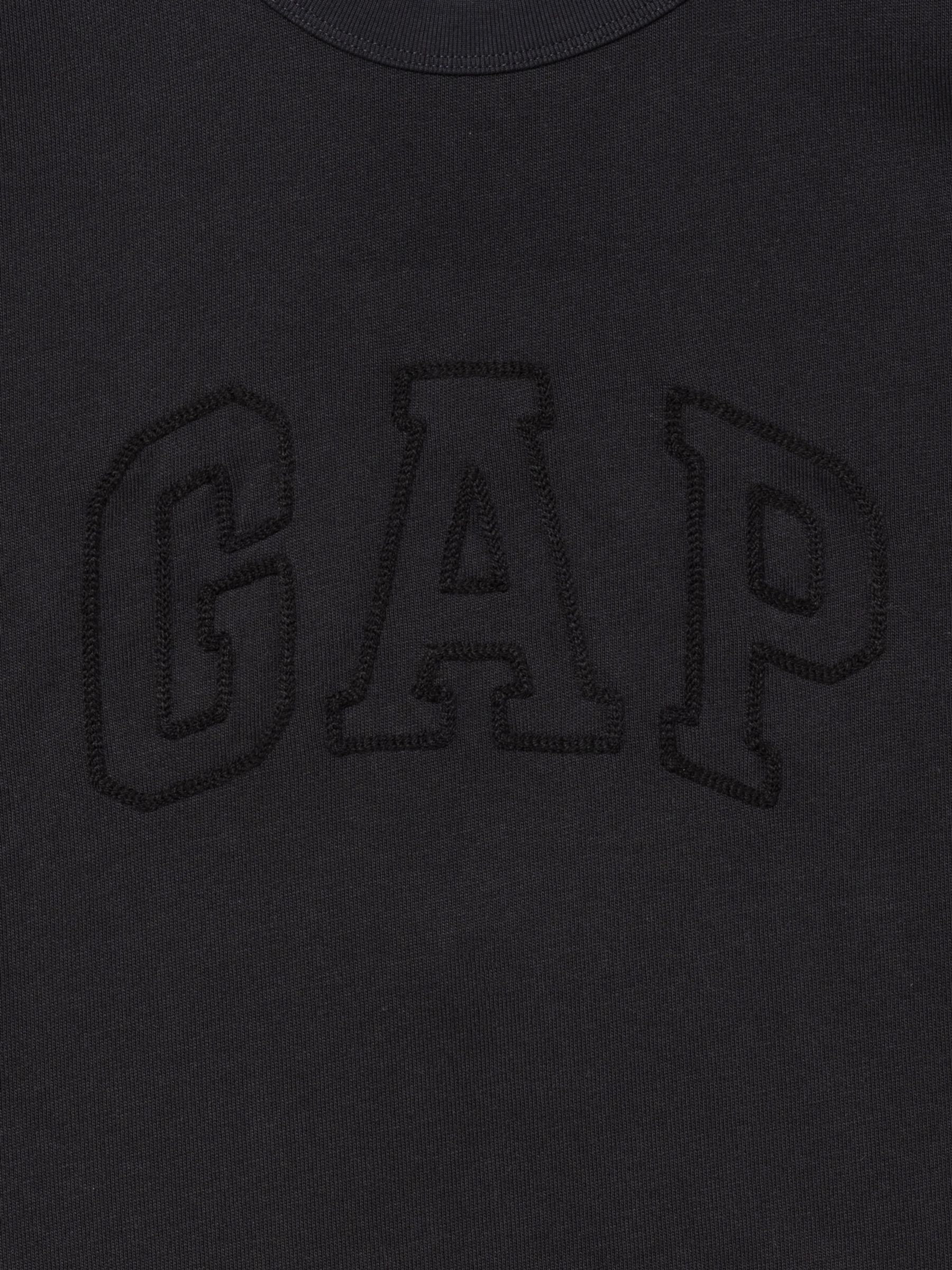 Black Heavyweight Logo Relaxed Boxy Short Sleeve T-Shirt - Image 2 of 2