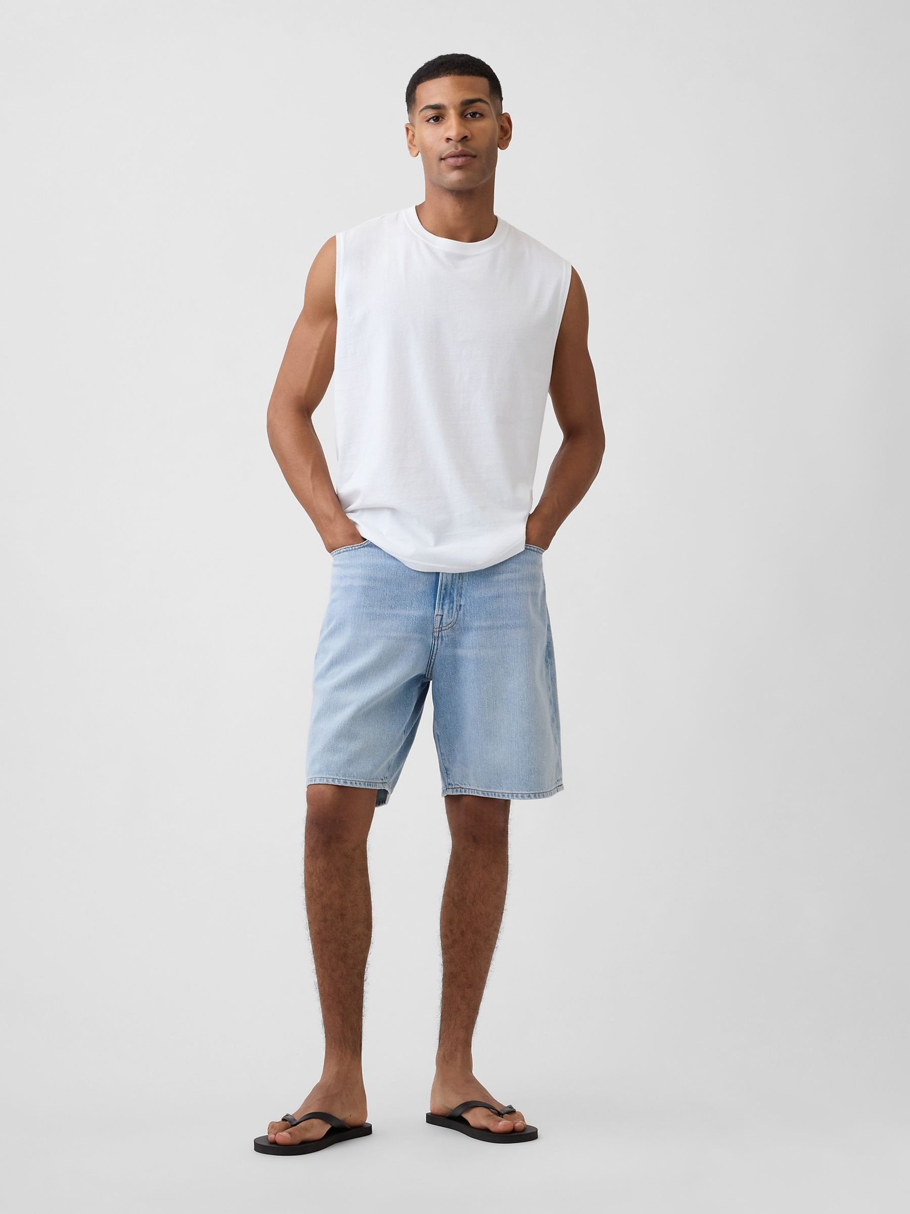 White Everyday Soft Relaxed Muscle Vest - Image 3 of 5