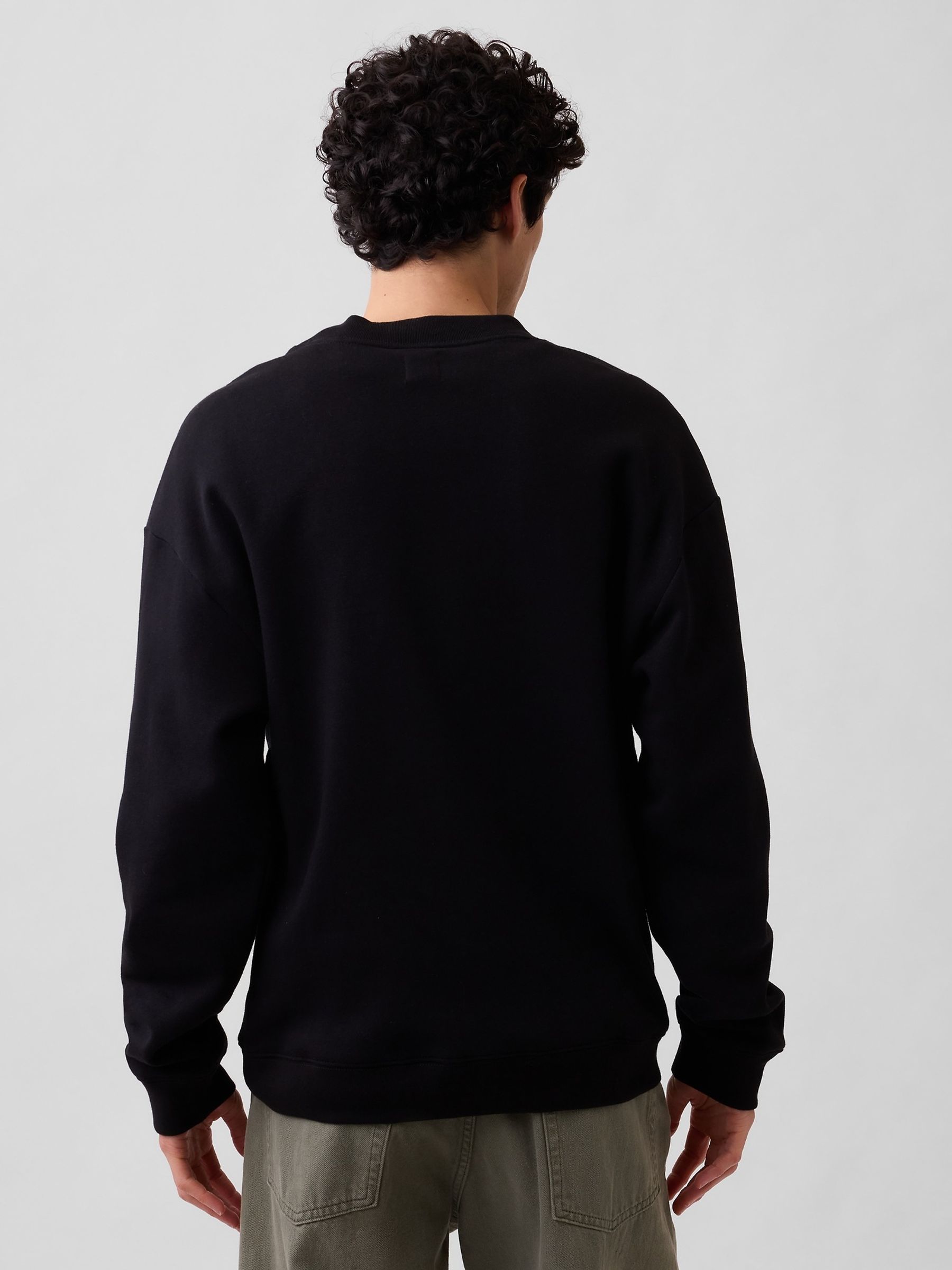 Black Relaxed Logo Sweatshirt - Image 2 of 4