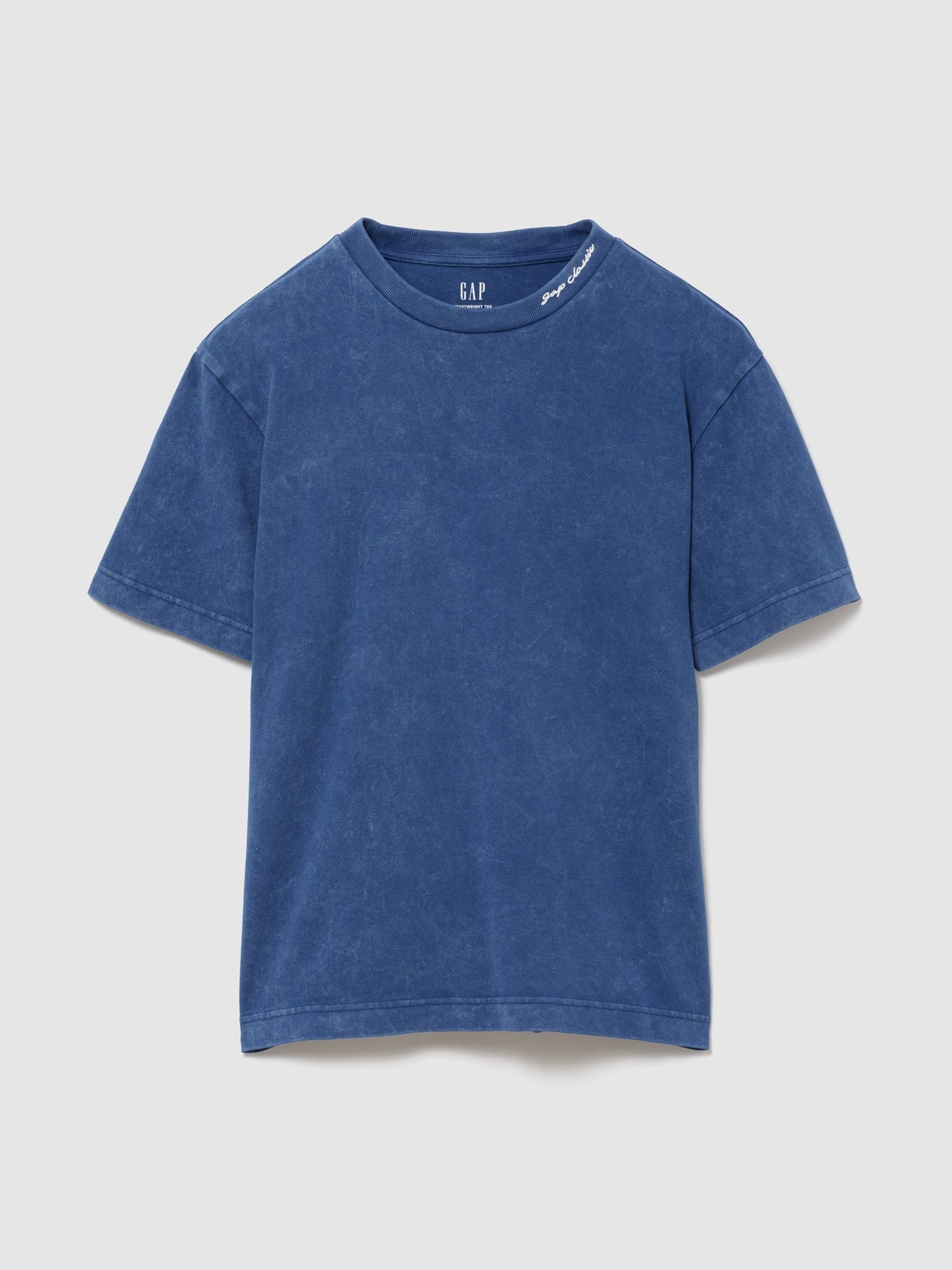 Blue Heavyweight Logo Relaxed Short Sleeve T-Shirt - Image 1 of 2