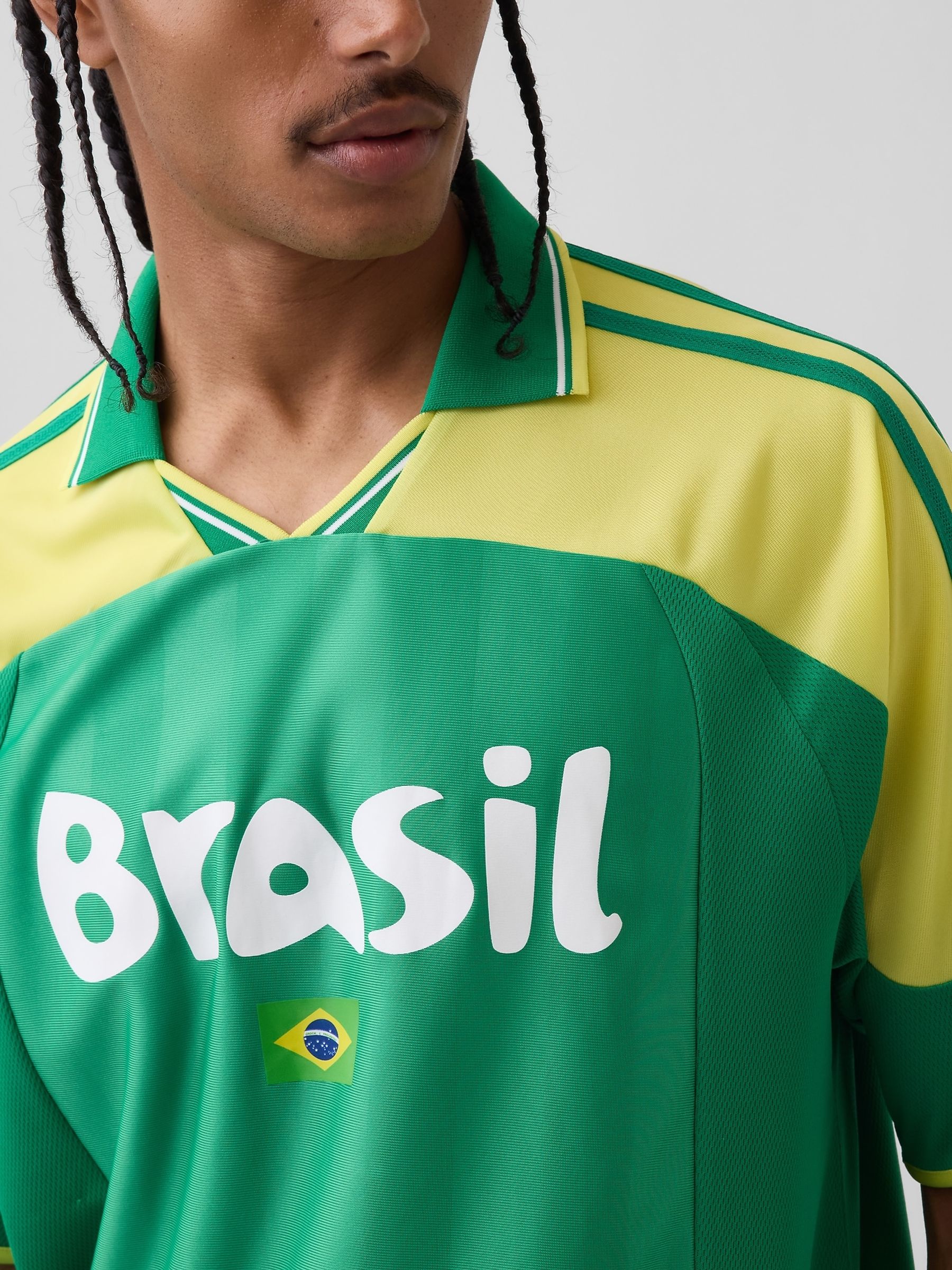 Green Brazil FIFA WORLD CUP™ Oversized Football Jersey T-Shirt - Image 4 of 5