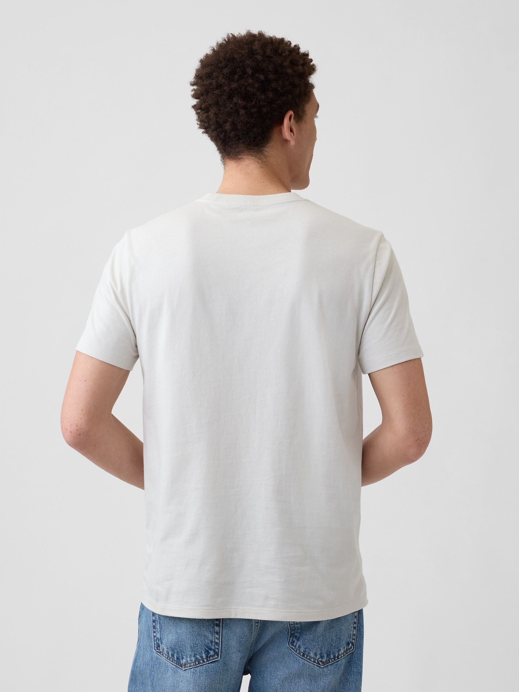 Beige Everyday Soft Mini Logo Short Sleeve T-Shirt - Image 2 of 4