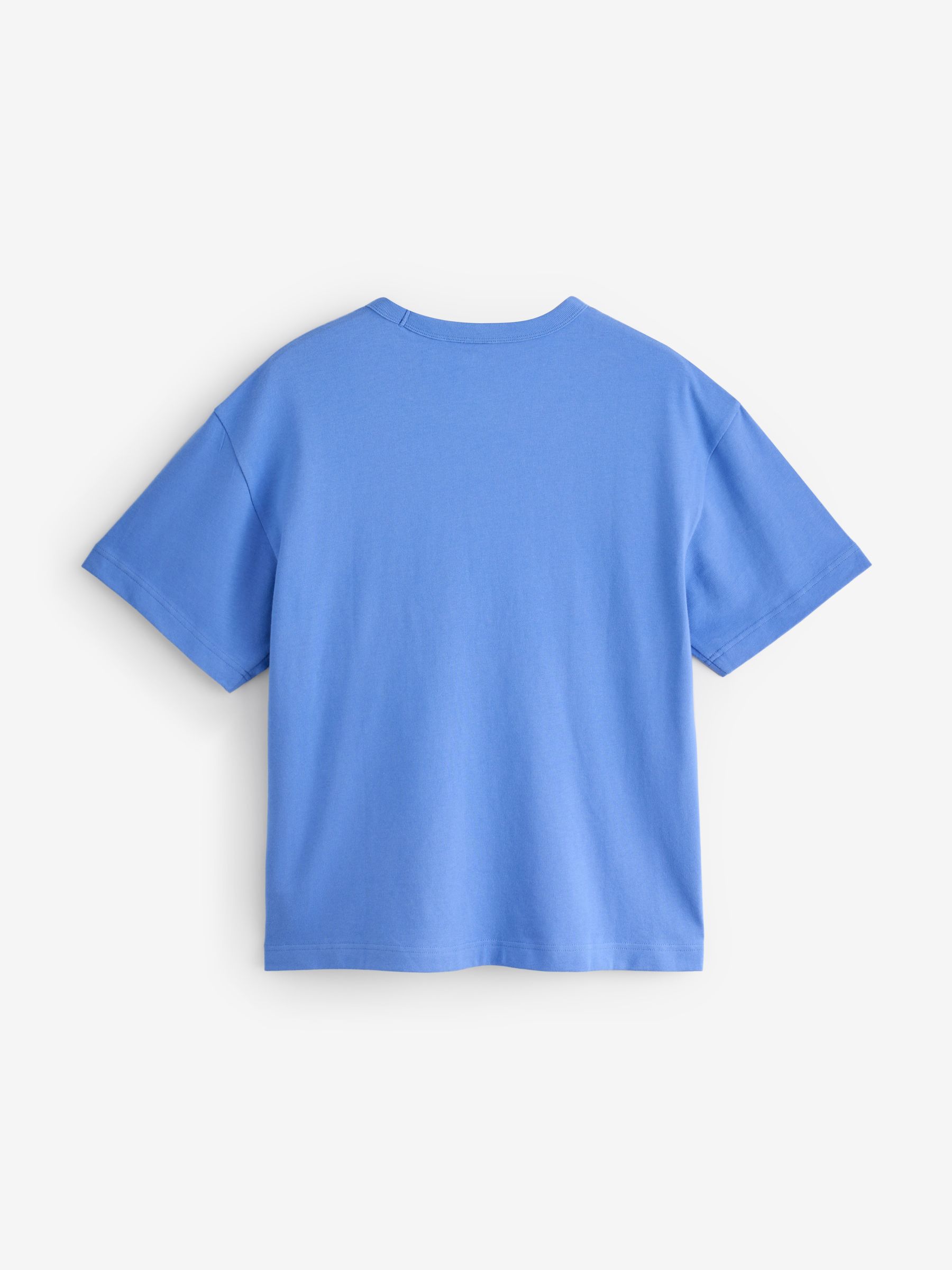 Blue Heavyweight Logo Relaxed Boxy Short Sleeve T-Shirt - Image 2 of 5