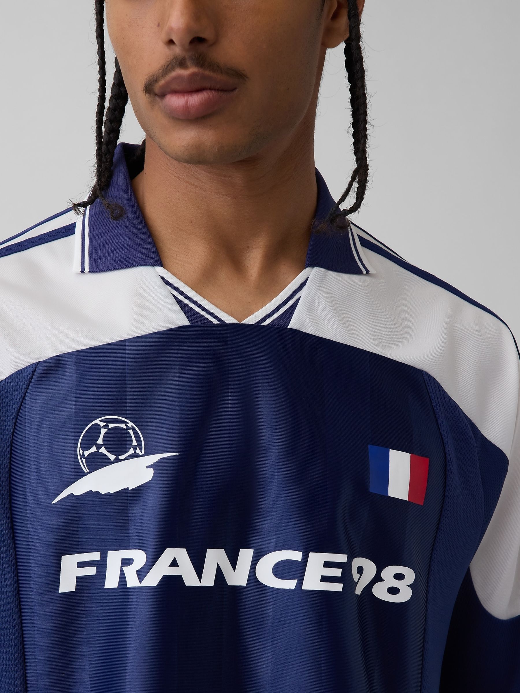 Navy France FIFA WORLD CUP™ Oversized Football Jersey T-Shirt - Image 4 of 5