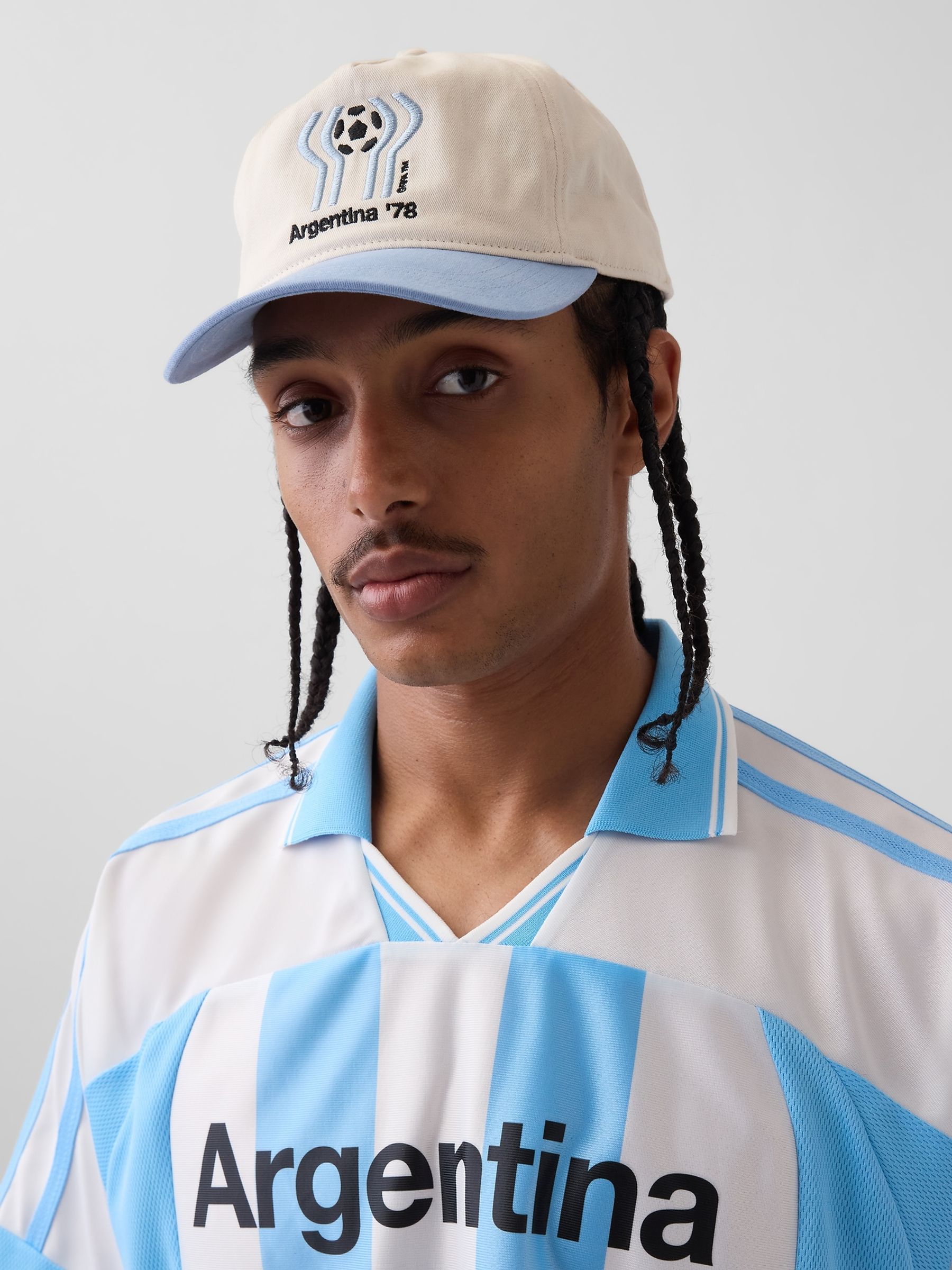 Cream/Blue Argentina FIFA WORLD CUP™ Baseball Cap - Image 4 of 5