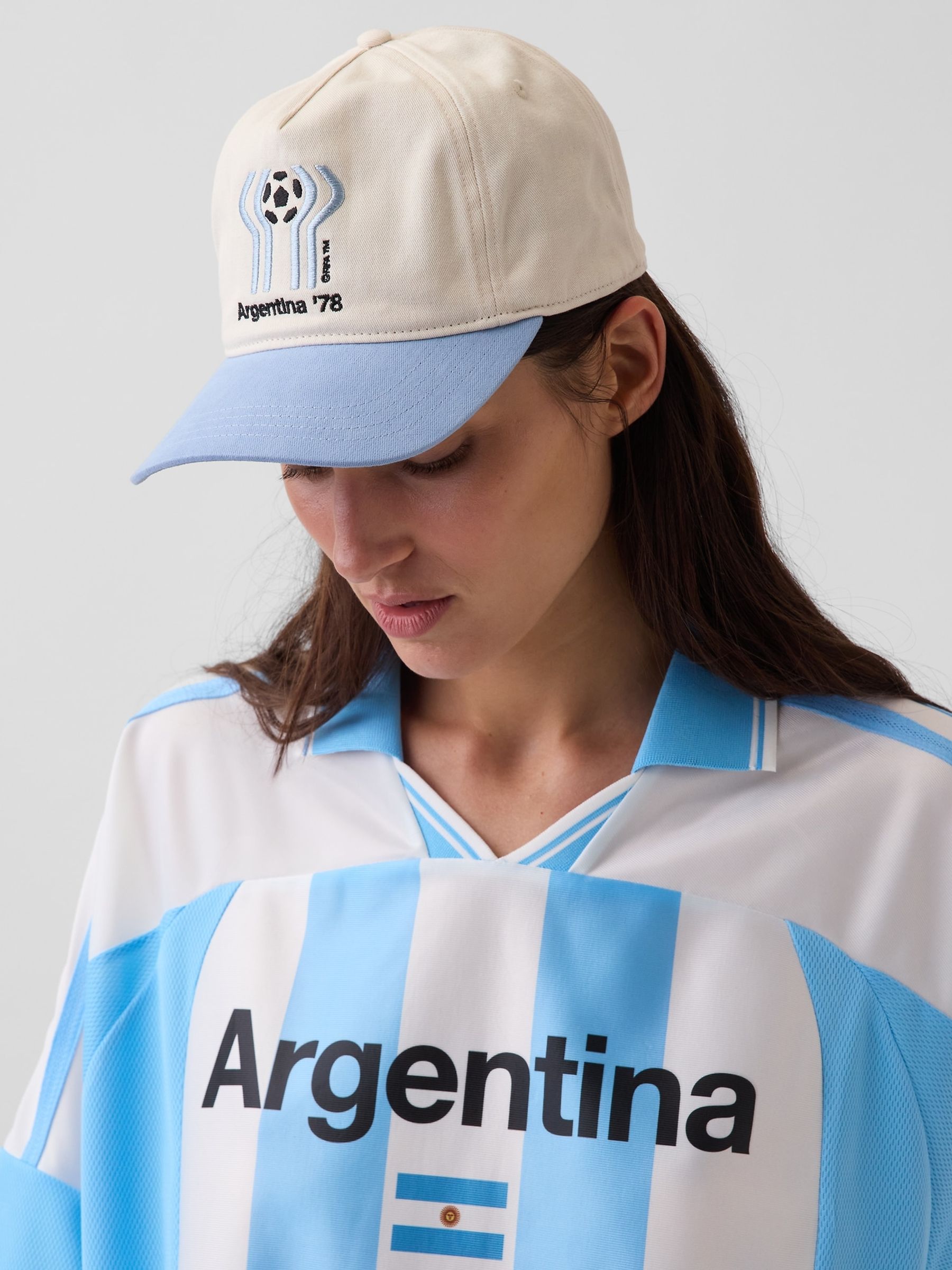 Cream/Blue Argentina FIFA WORLD CUP™ Baseball Cap - Image 5 of 5