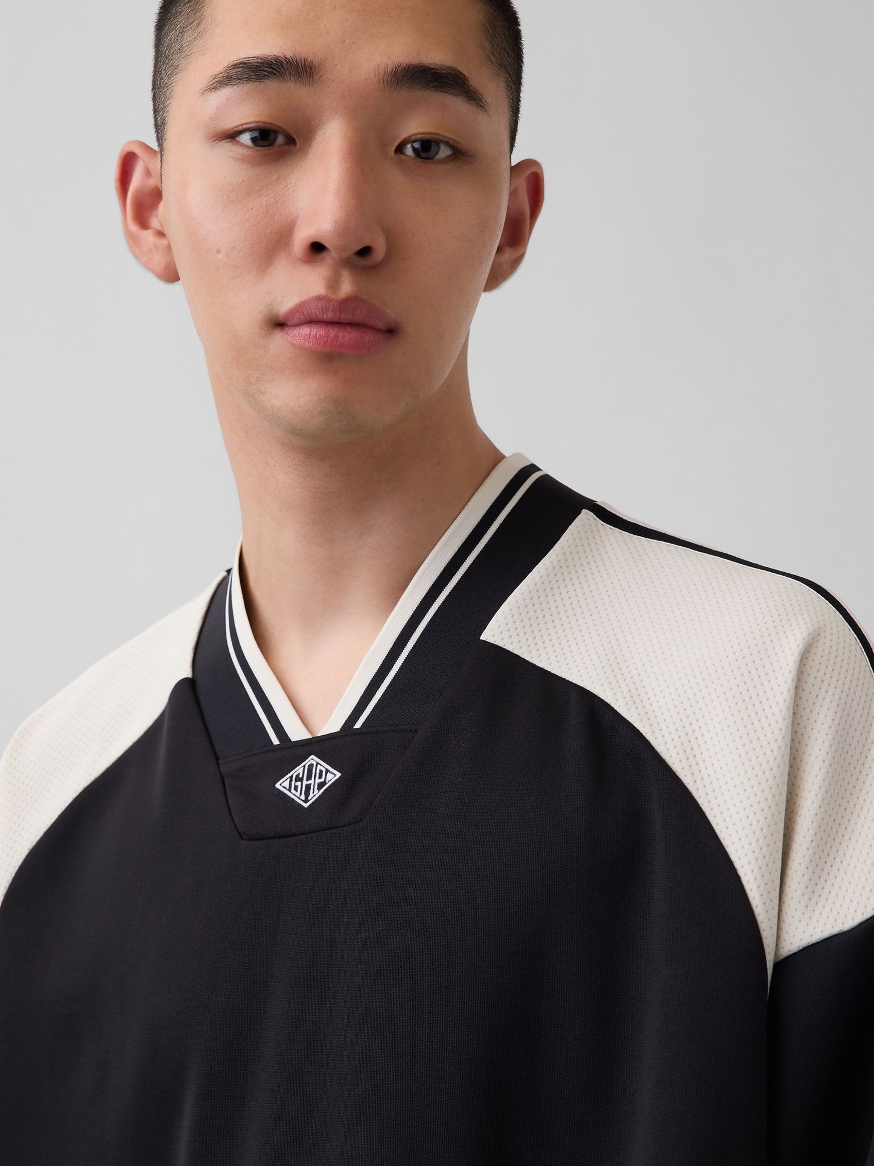 OuiGap Black Oversized Logo Jersey T-Shirt - Image 4 of 4