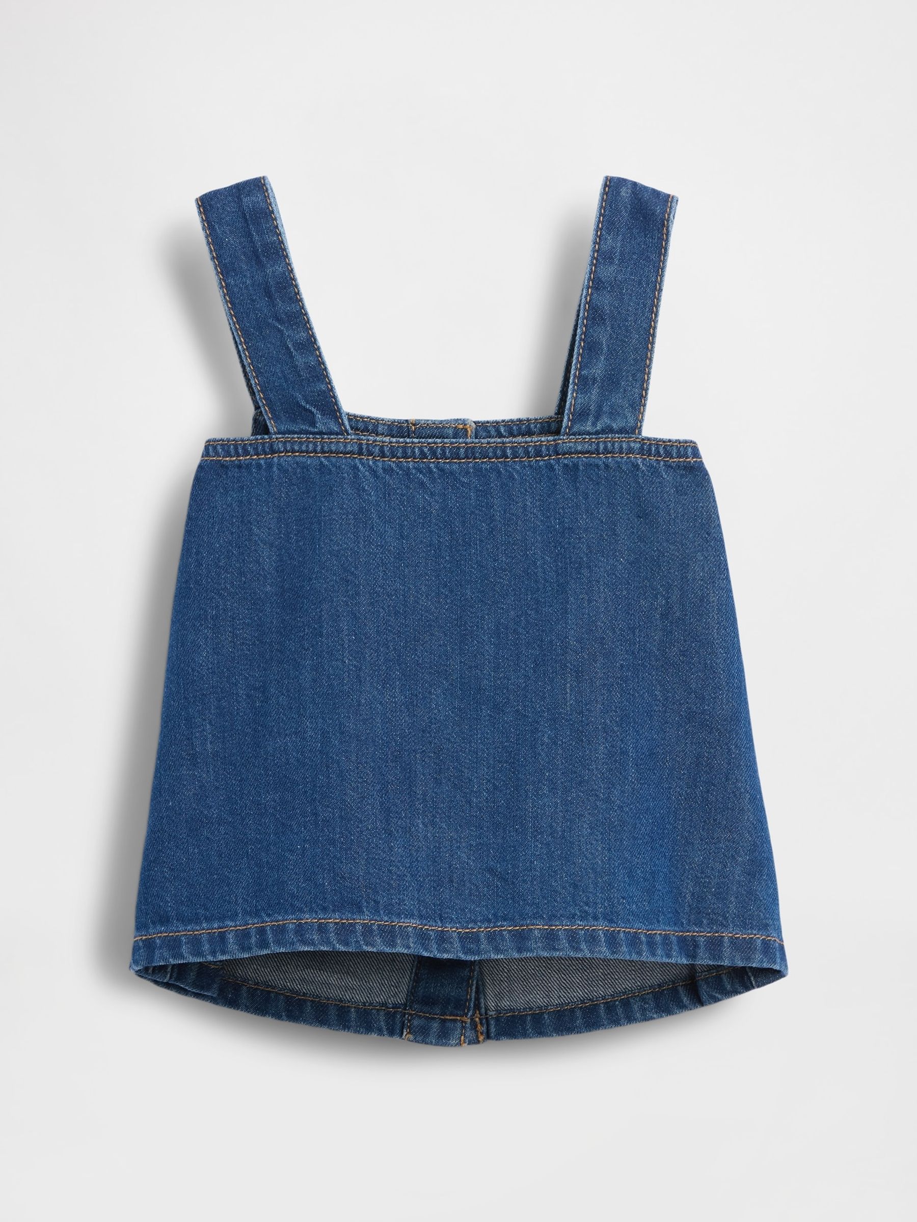 Medium Wash Denim Shell Vest - Image 3 of 4