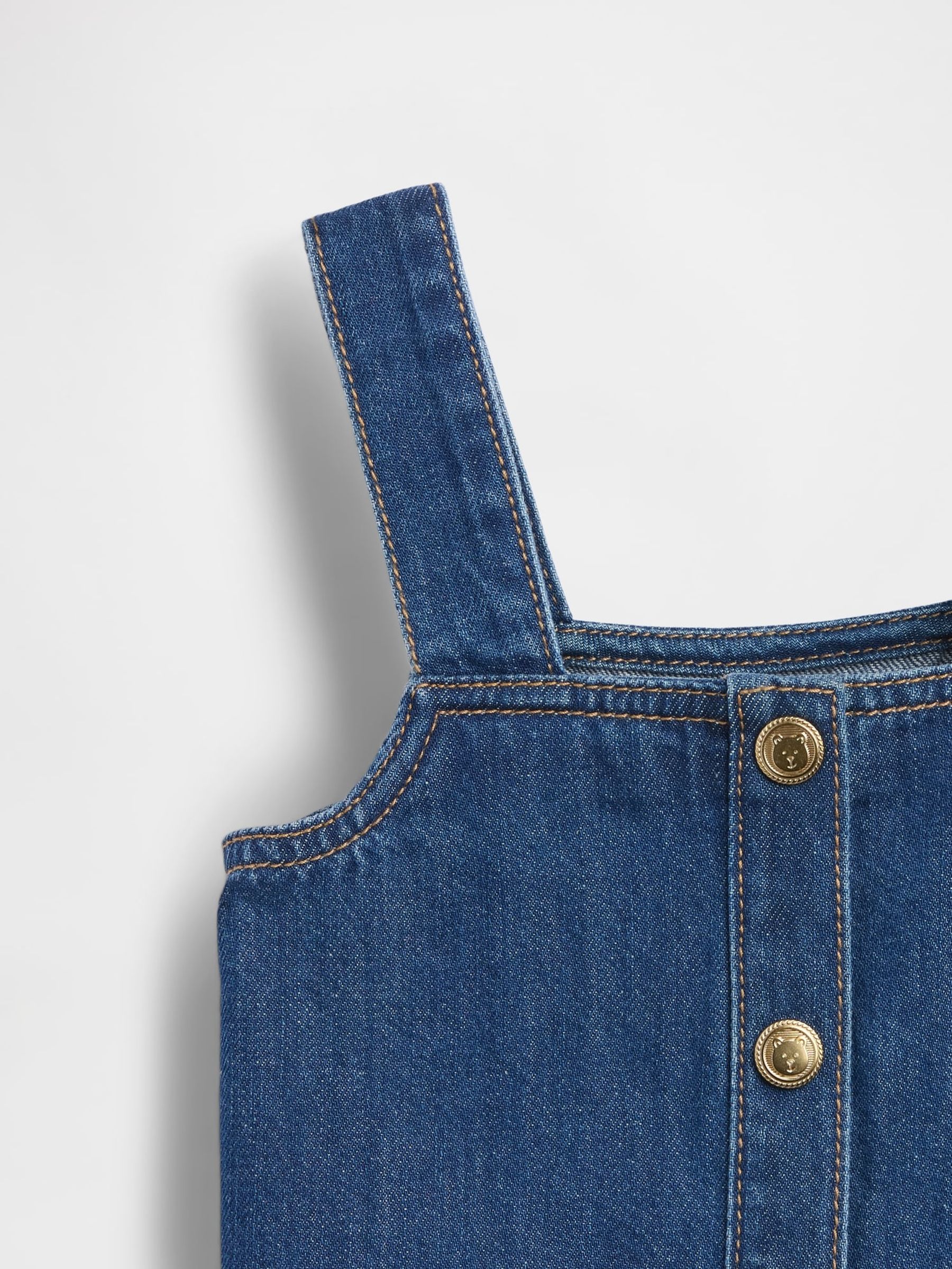 Medium Wash Denim Shell Vest - Image 4 of 4