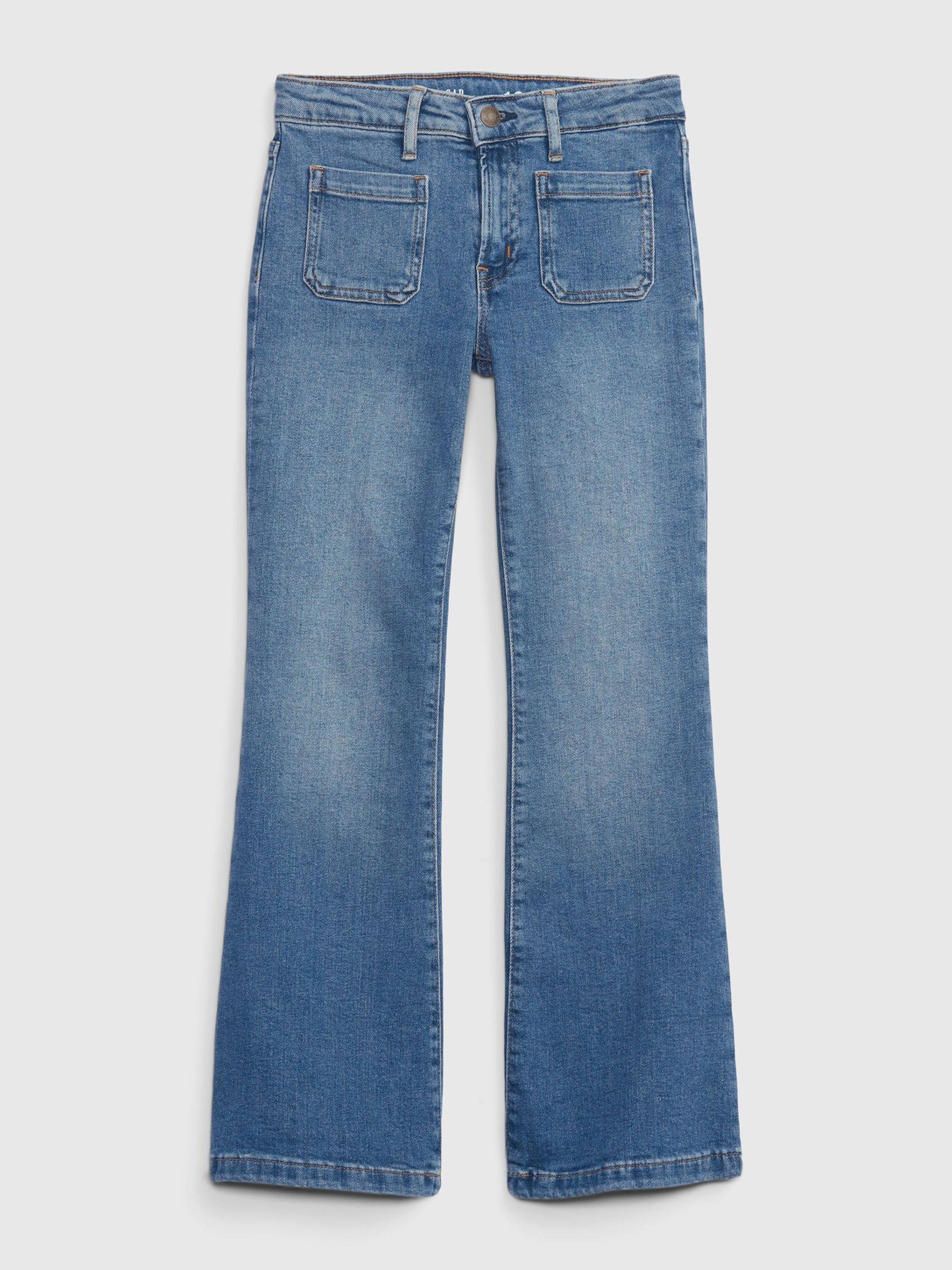 Medium Wash High Waisted '70s Flare Jeans - Image 1 of 3