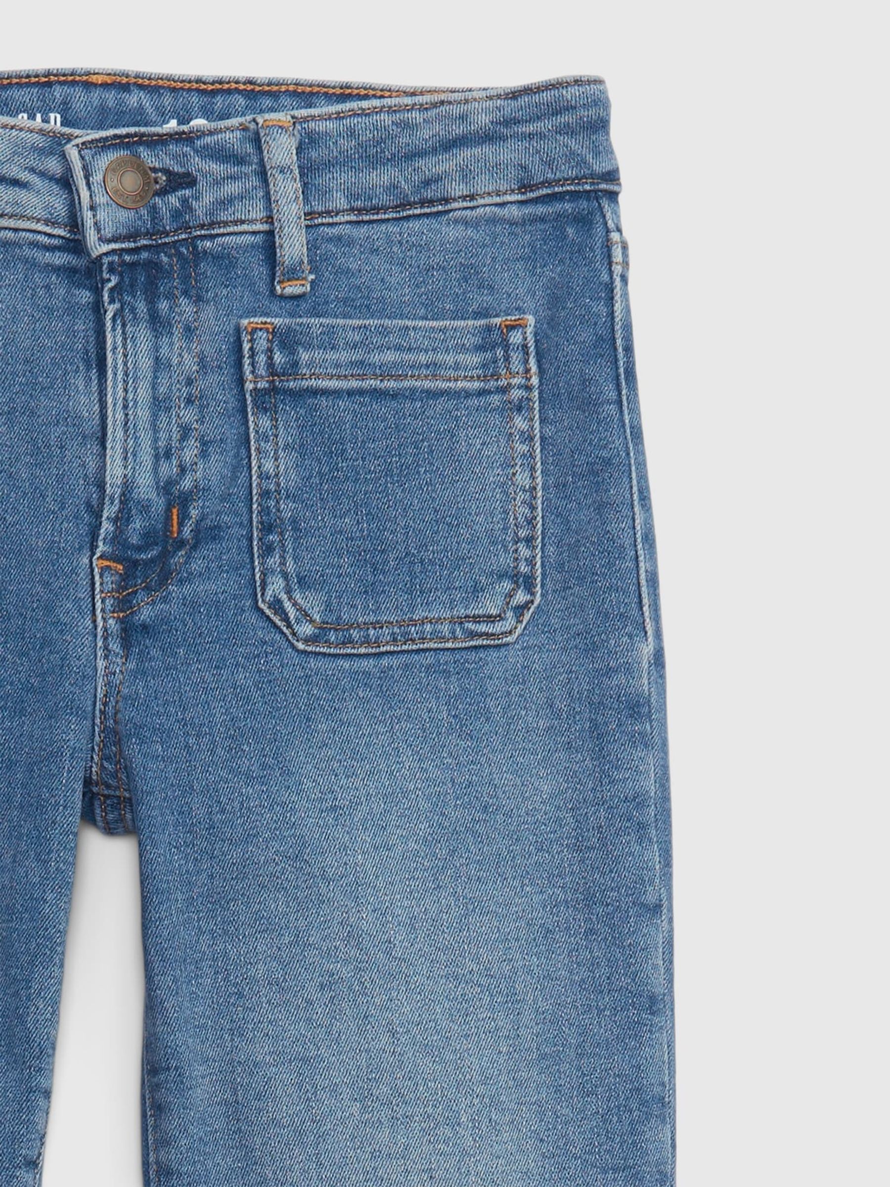 Medium Wash High Waisted '70s Flare Jeans - Image 3 of 3