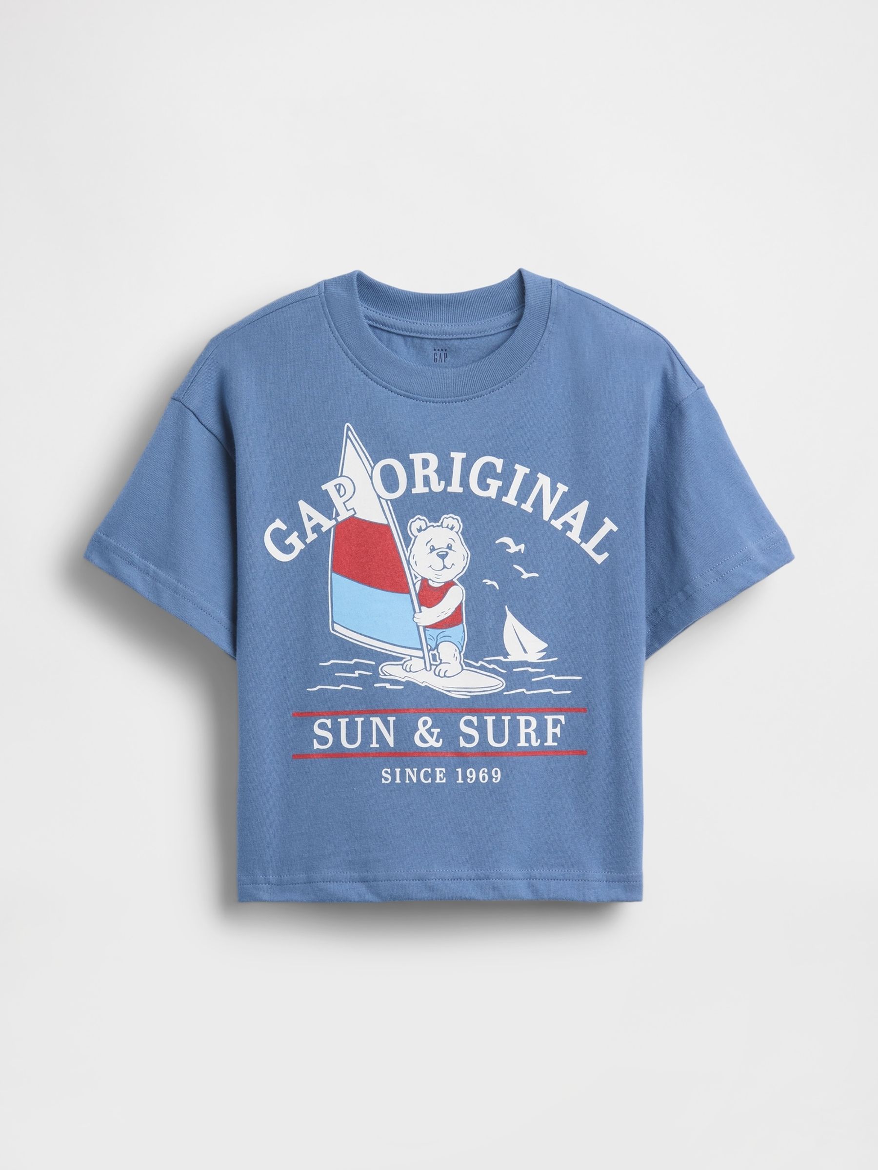 Blue Oversized Graphic T-Shirt - Image 2 of 4
