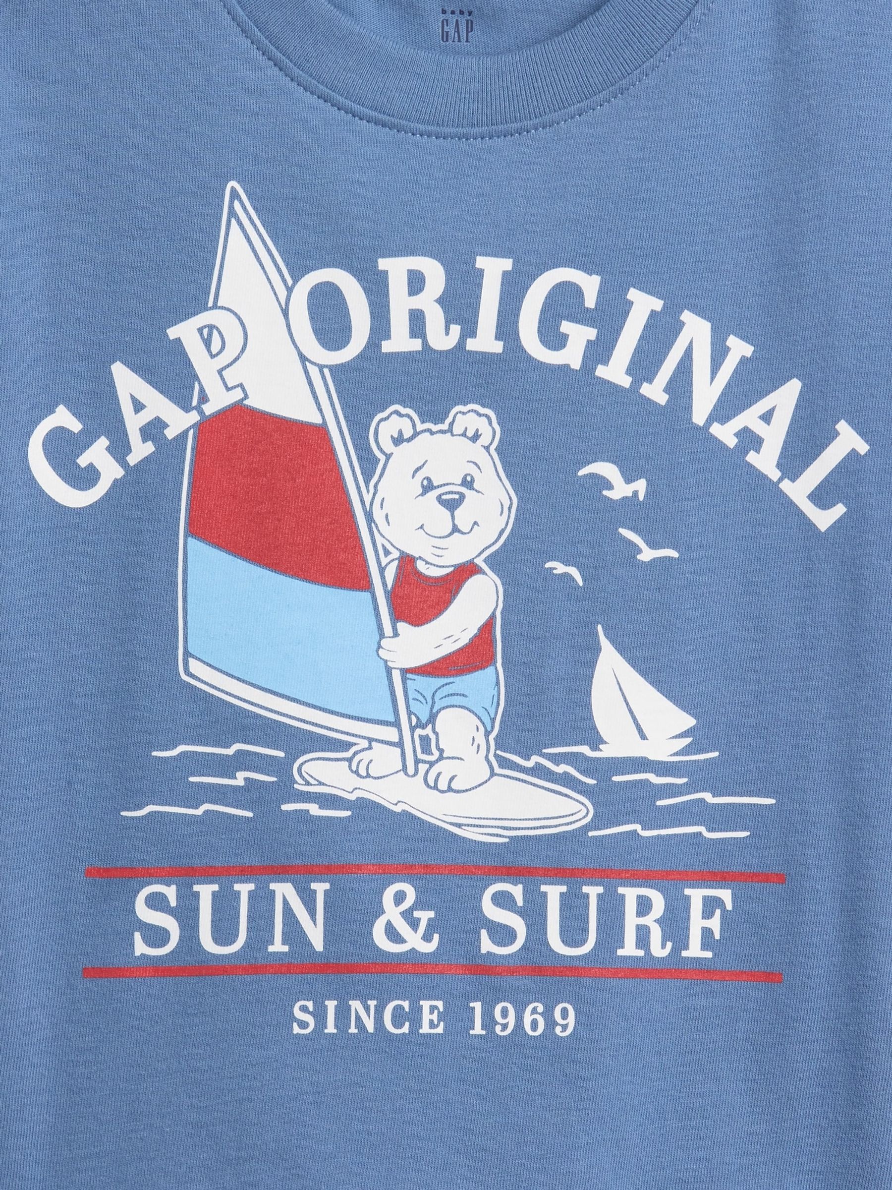 Blue Oversized Graphic T-Shirt - Image 4 of 4