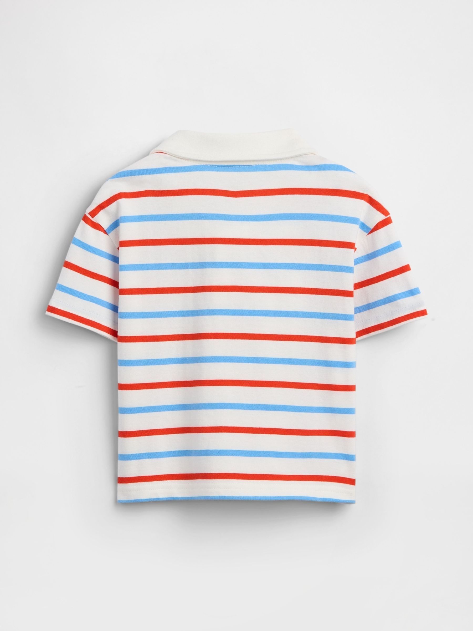 Red/Blue Stripe Brannan Bear Polo Shirt - Image 3 of 4