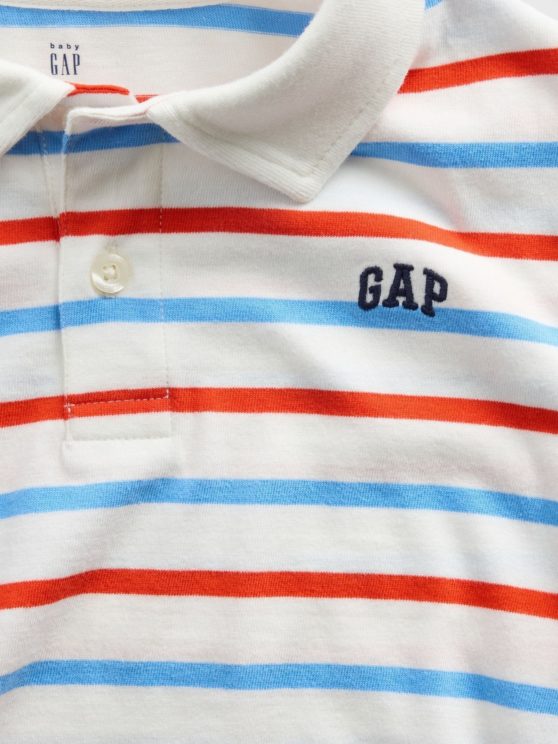 Red/Blue Stripe Brannan Bear Polo Shirt - Image 4 of 4 Red/Blue Stripe Brannan Bear Polo Shirt - Image 4 of 4