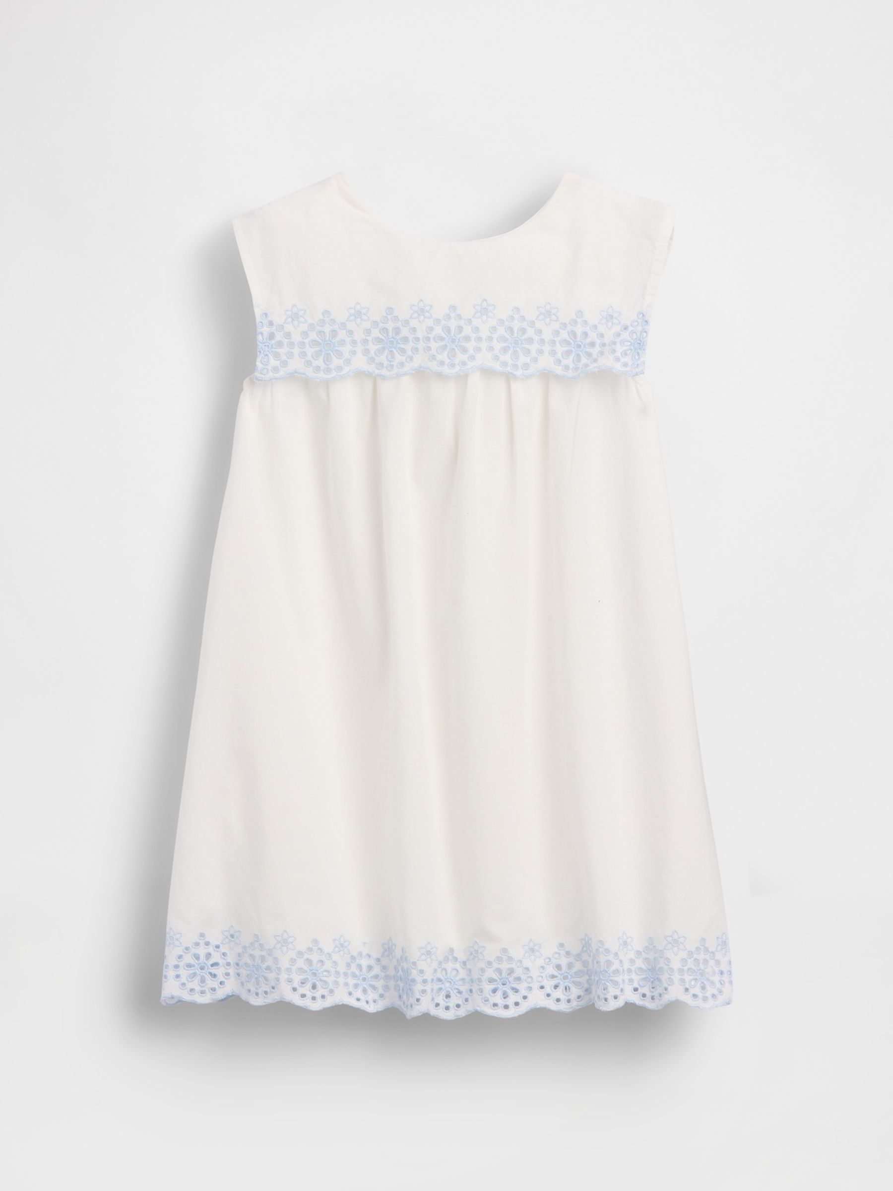 White Eyelet Sailor Dress - Image 2 of 4