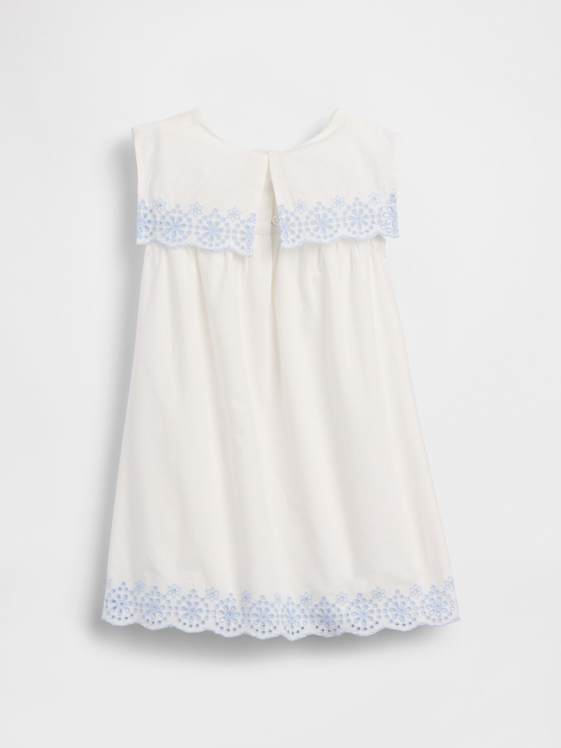 White Eyelet Sailor Dress - Image 3 of 4