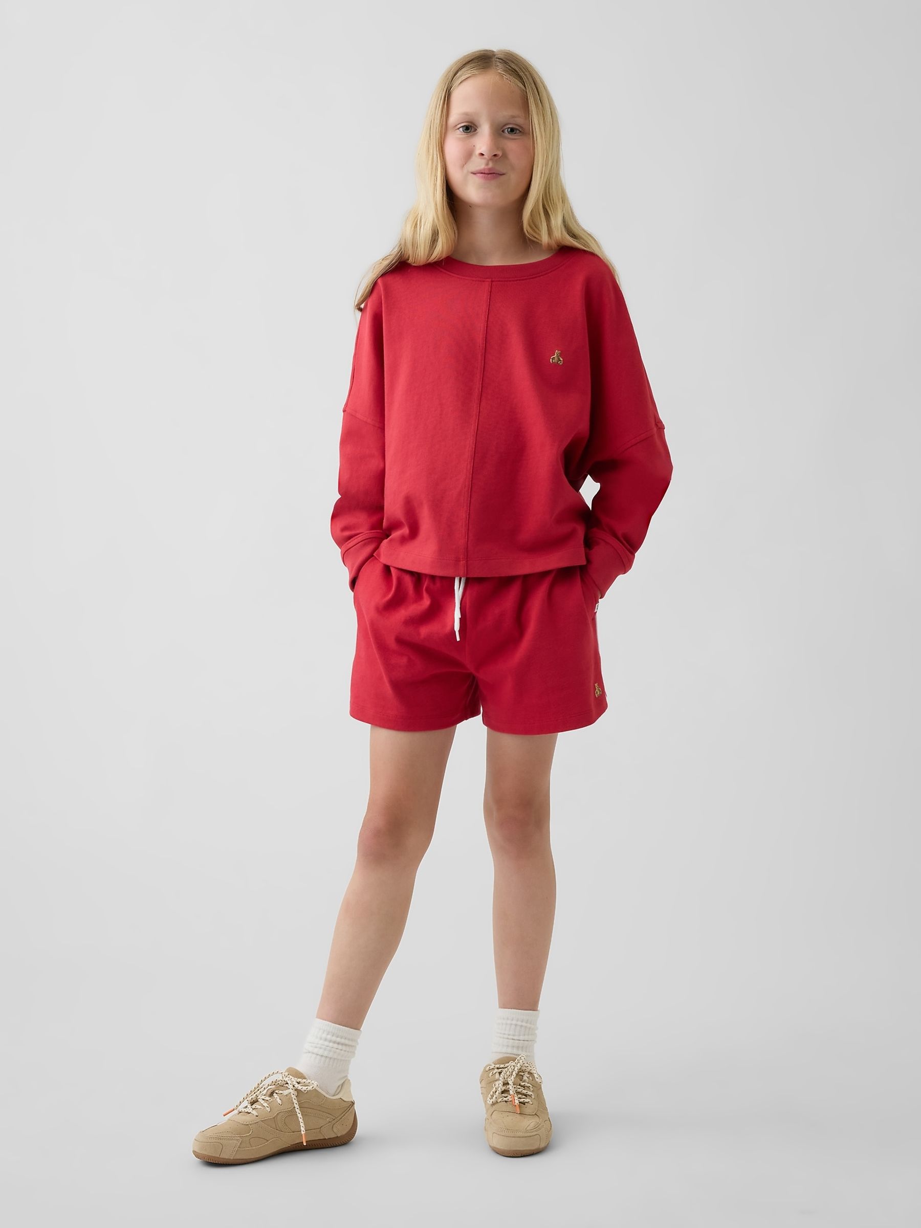Red Relaxed Easy Shorts - Image 3 of 6